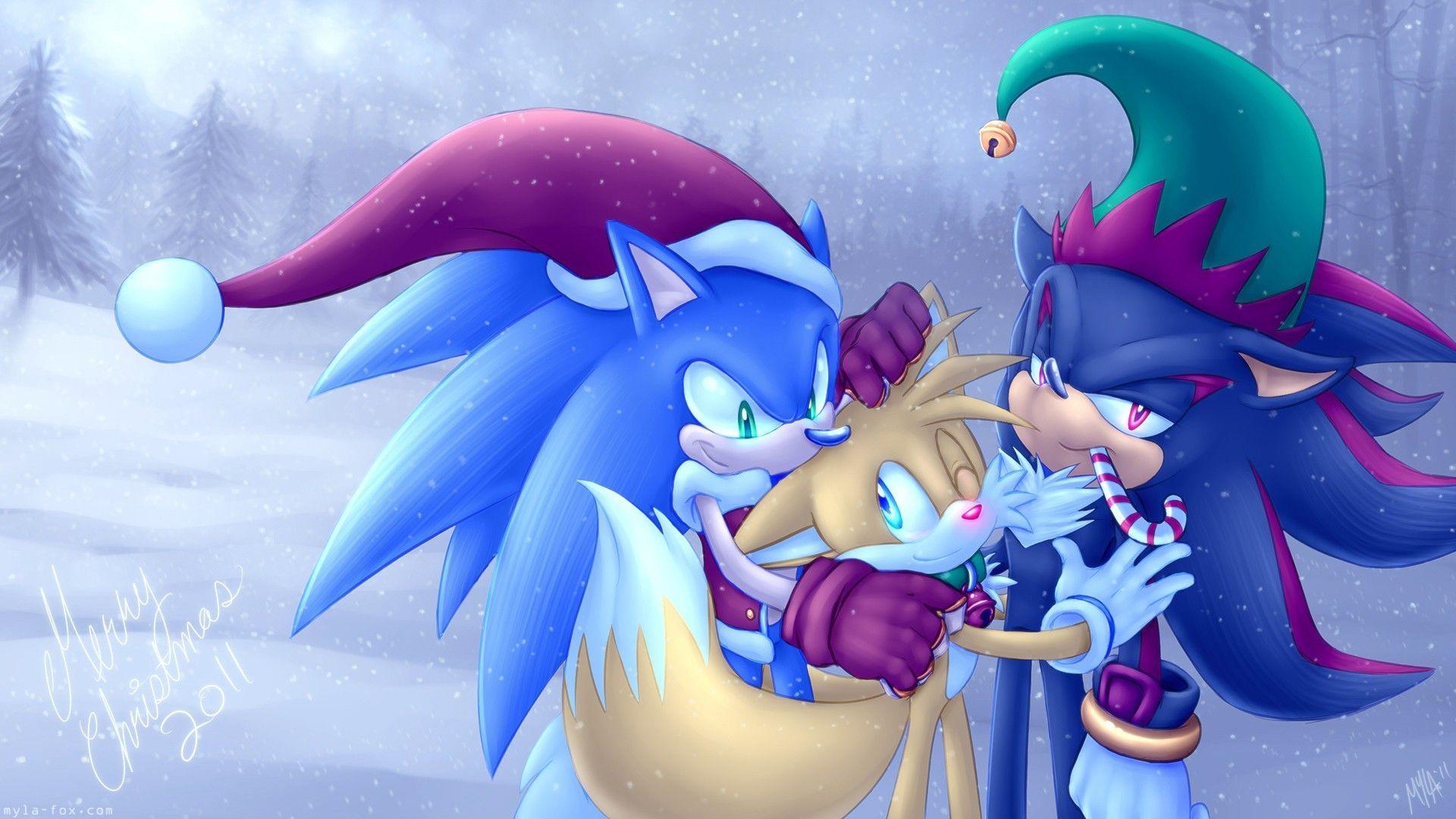 Sonic the hedgehog tails christmas shadow wallpaper. Sonic the hedgehog, Sonic the hedgehog halloween, Sonic
