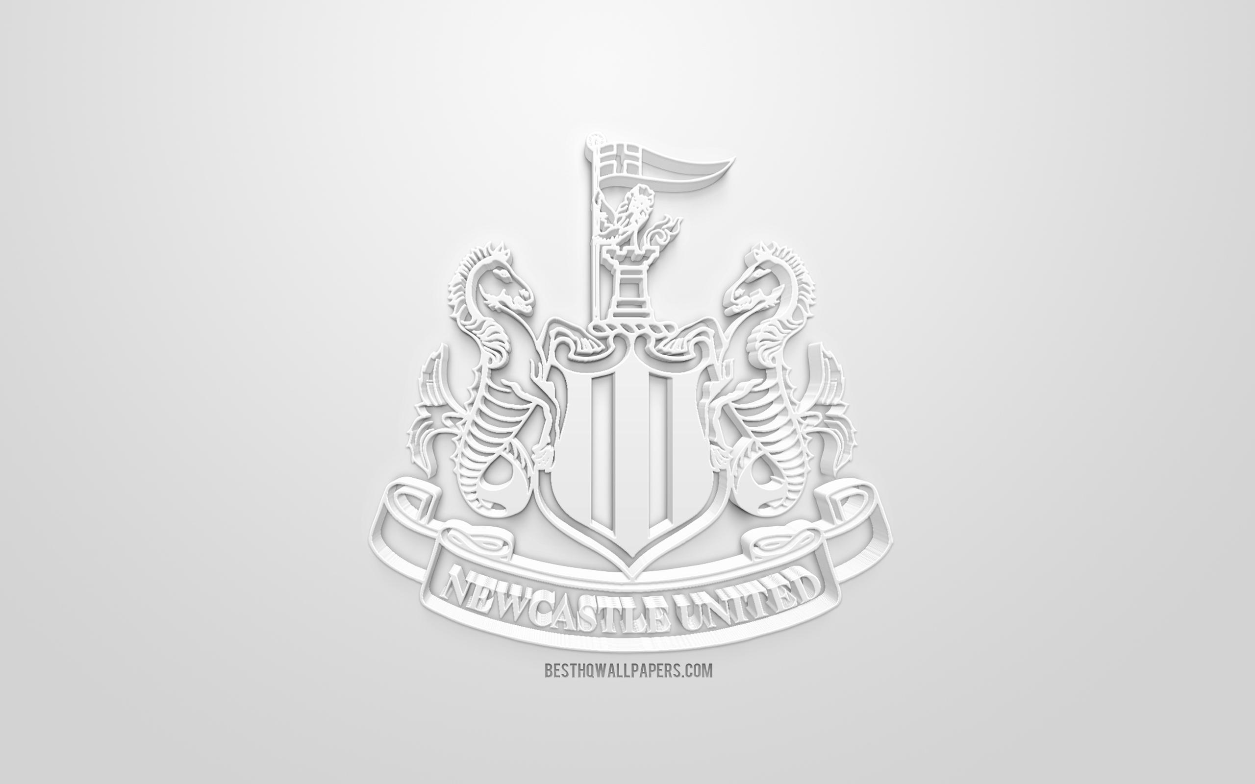 Download wallpaper Newcastle United FC, creative 3D logo