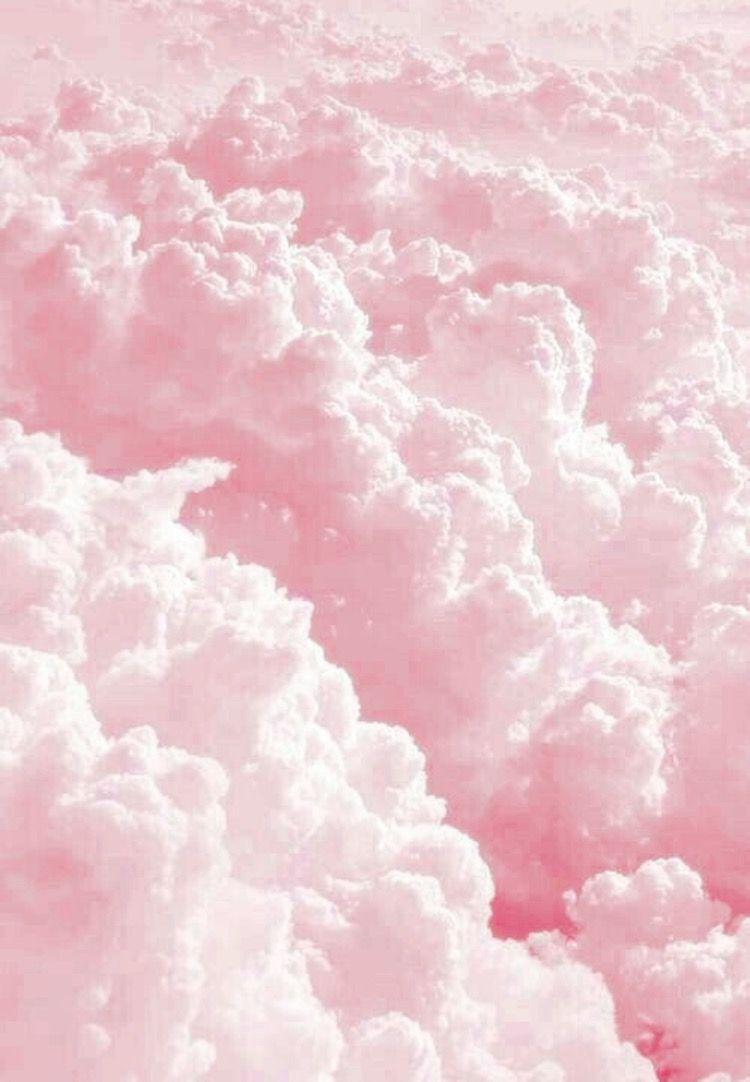 Pink clouds. room. Cloud wallpaper, Light blue