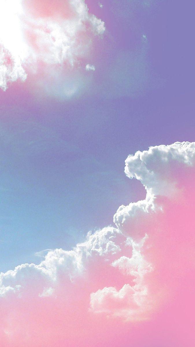 Pink Clouds IPhone Wallpaper. Пастельные обои, Облака, Обои