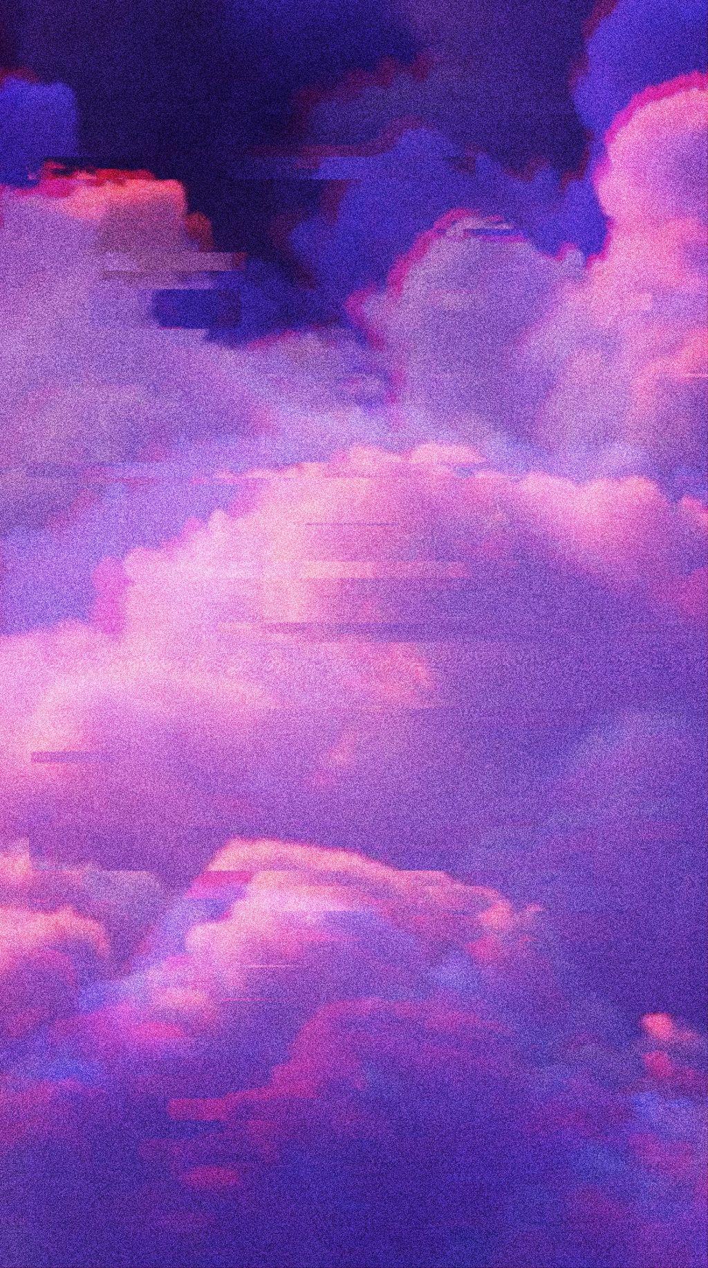 free aesthetic glitch cloud background ! wallpaper gli