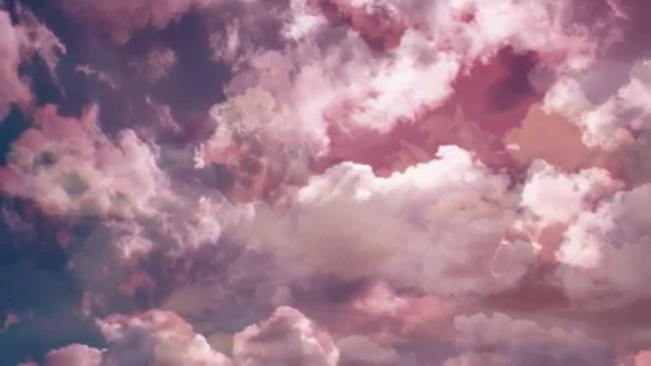 Tender Clouds - Pink – wonderful wall mural– Photowall