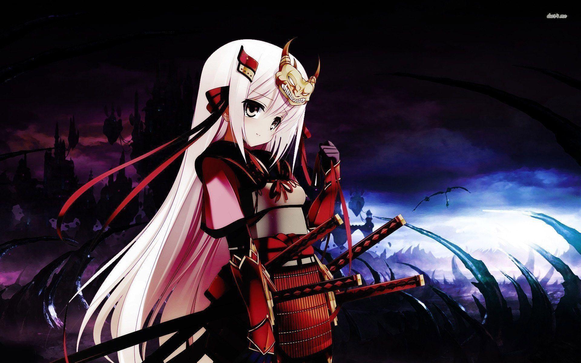 Anime Samurai Girl Wallpaper