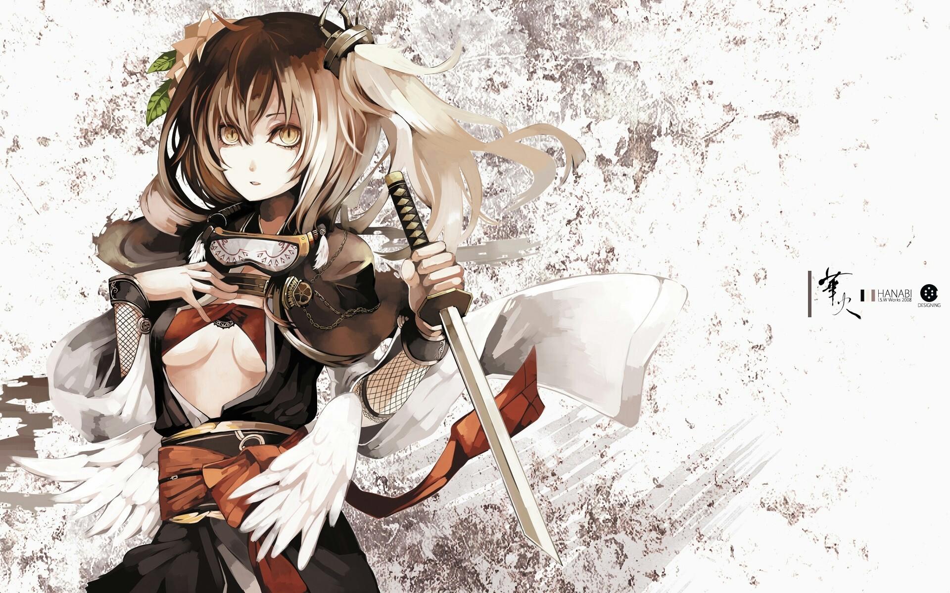 Female Anime Samurai Wallpaper