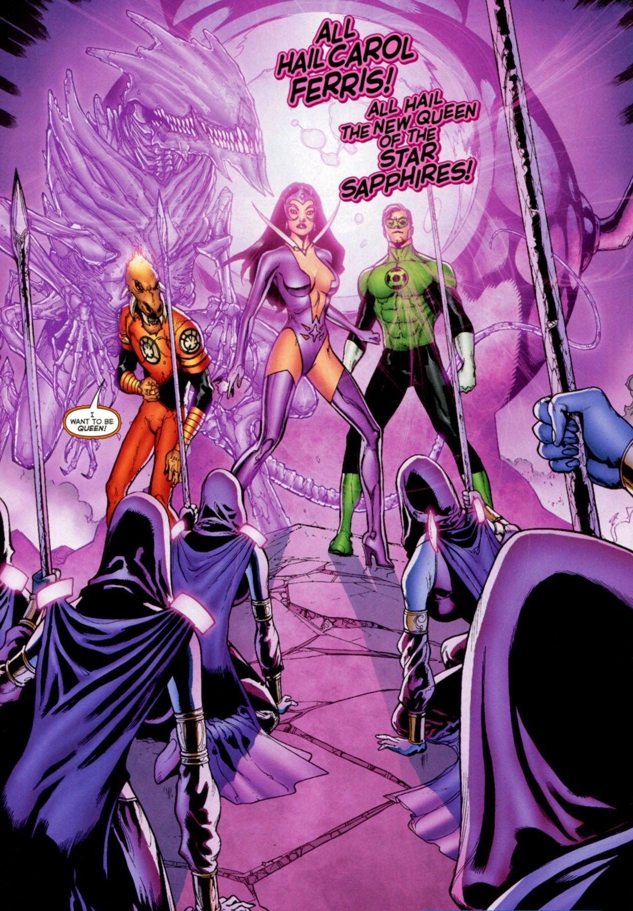 Star Sapphire Carol Ferris & Green Lantern Hal Jordan in Green Lantern Vol 4 # 57 by Doug Mahnke,. Star sapphire dc, Star sapphire, Green lantern hal jordan