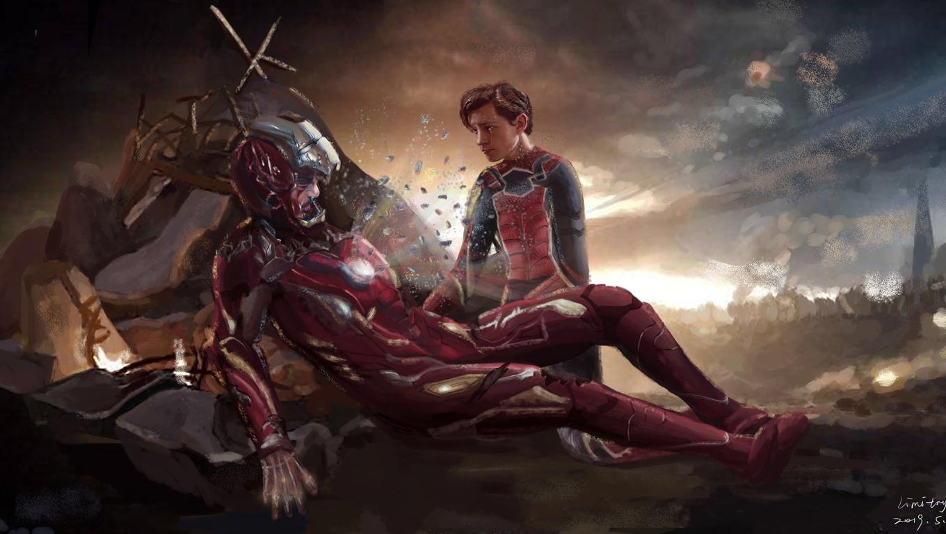 Mr Stark Spiderman Avengers Endgame Laptop HD HD 4k