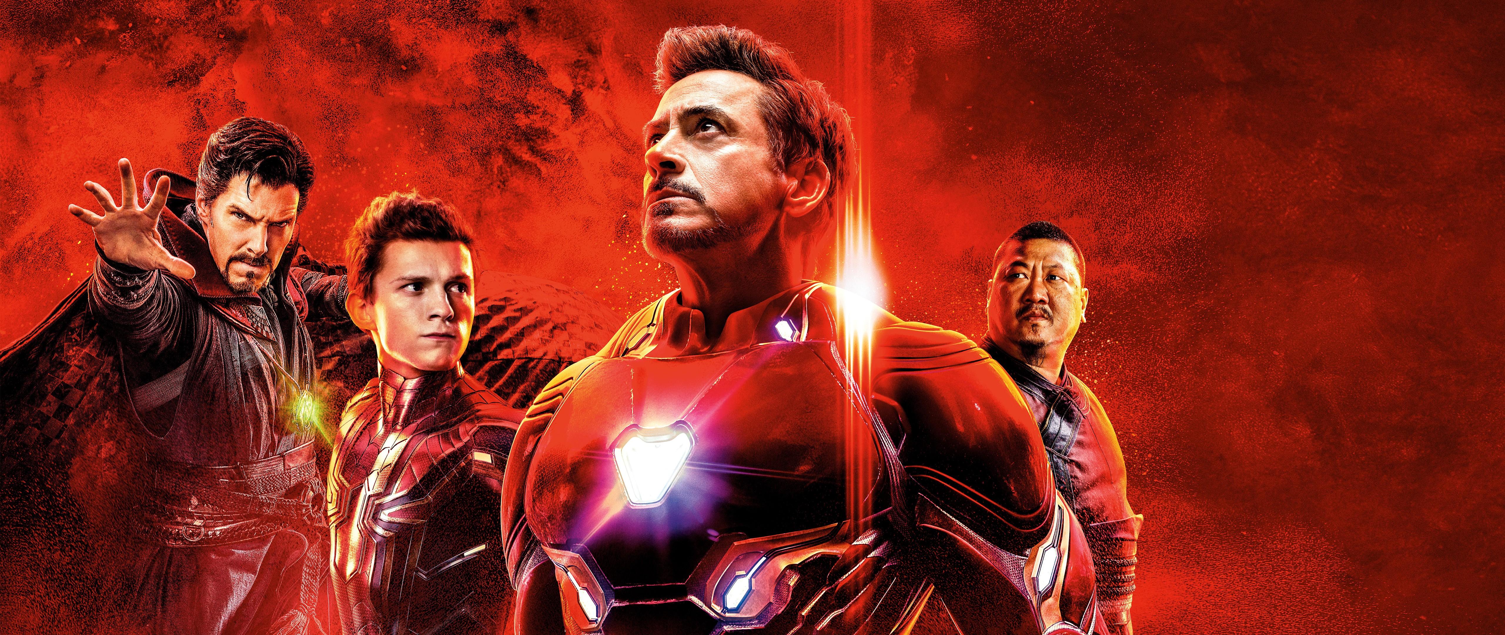 Avengers: Endgame Iron Man Spider Man 8K Wallpaper