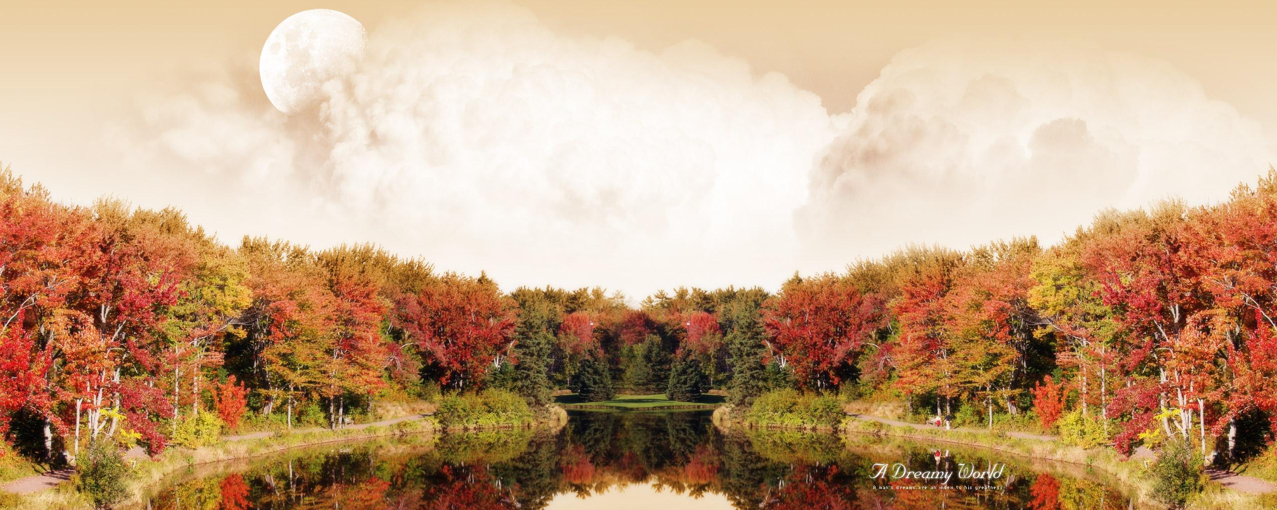 Autumn Dual Screen Wallpaper