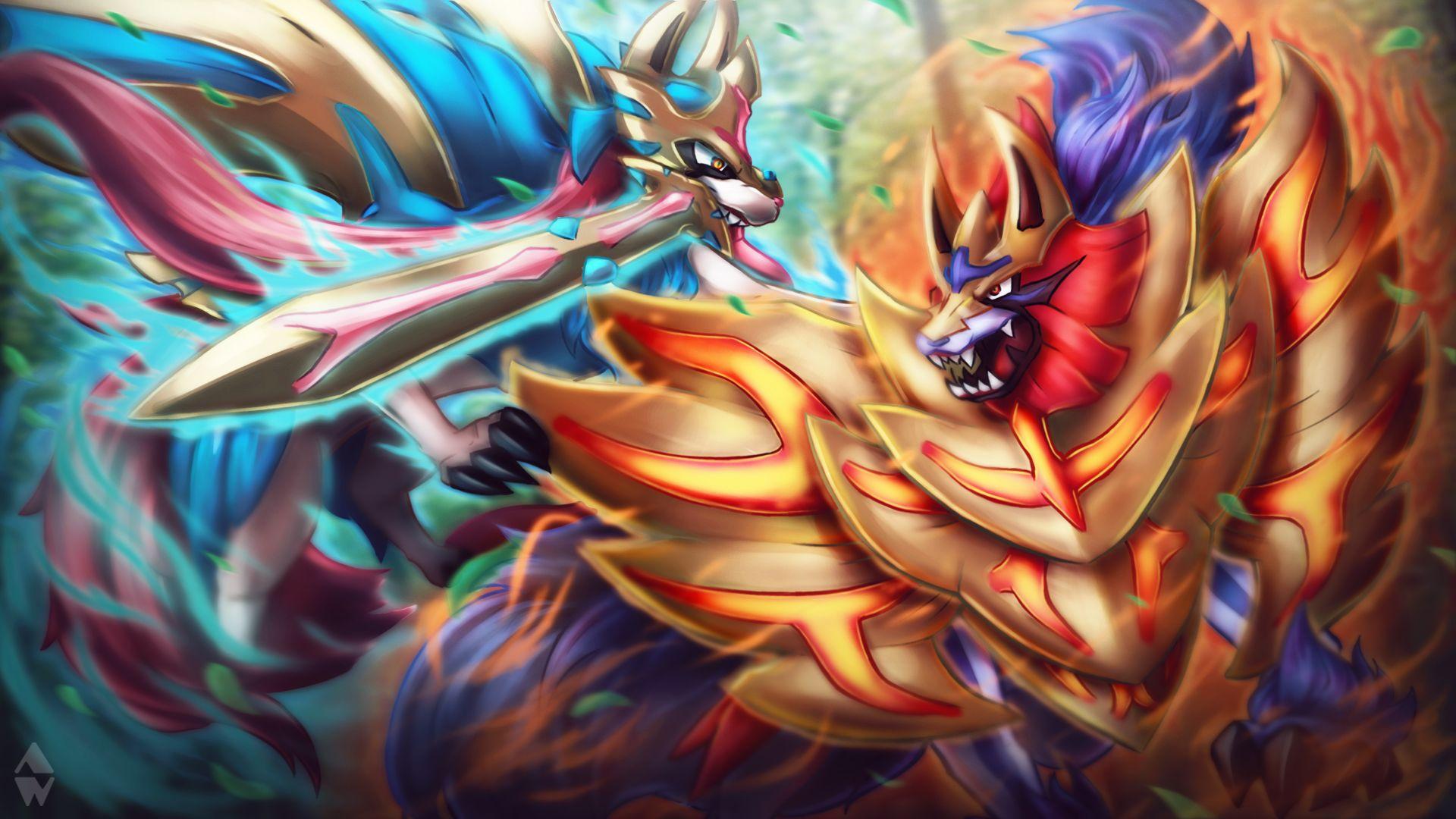 Zacian And Zamazenta Wallpapers - Wallpaper Cave