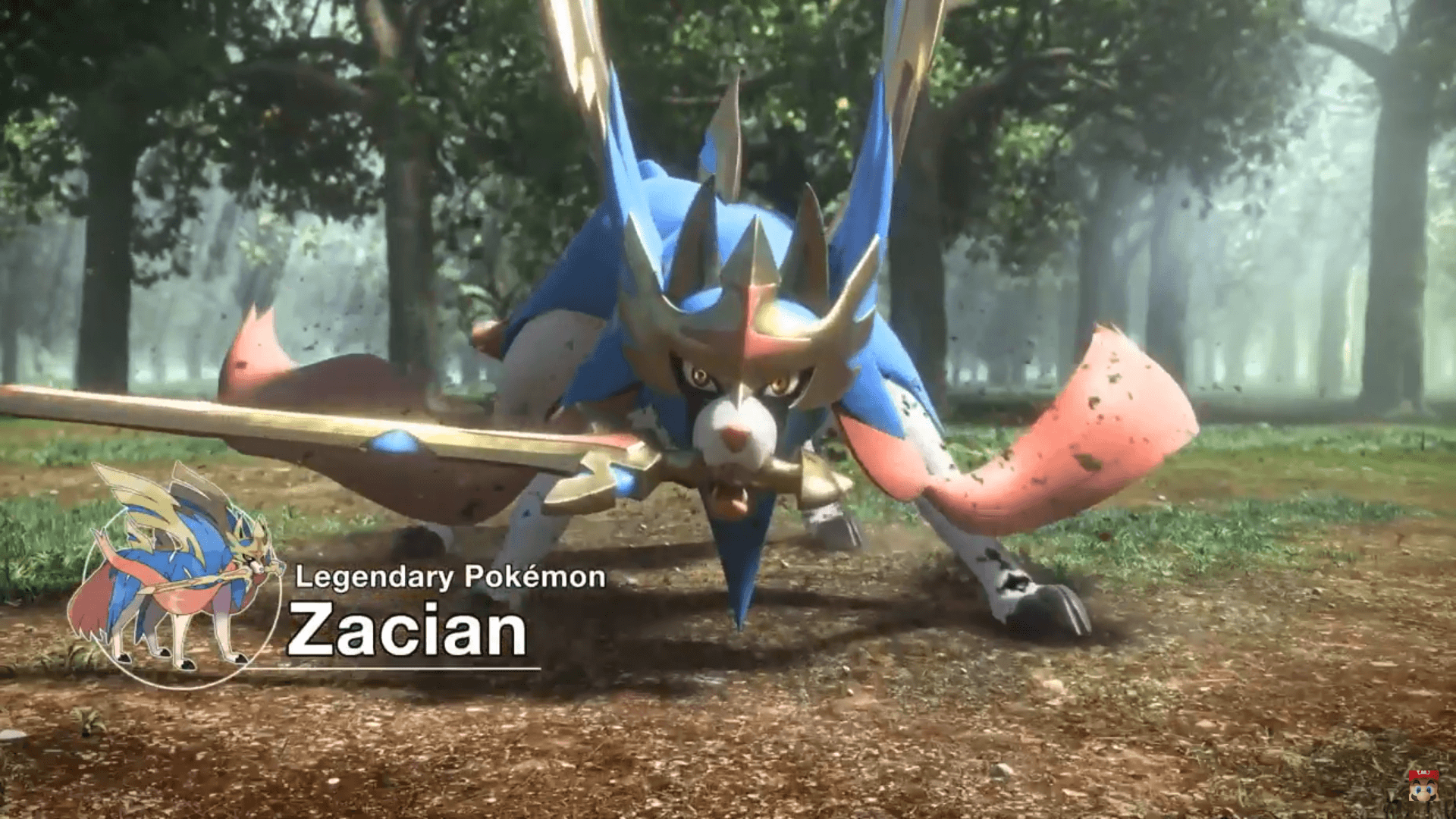 Zacian. Pokémon Sword and Shield