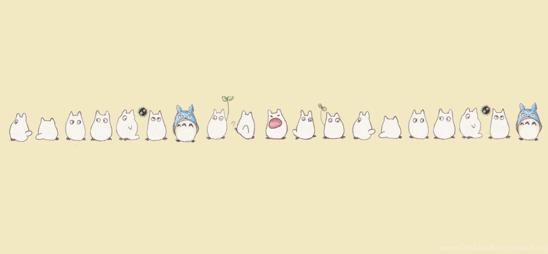 Kawaii Totoro Desktop Wallpaper Cute Wallpaper Desktop