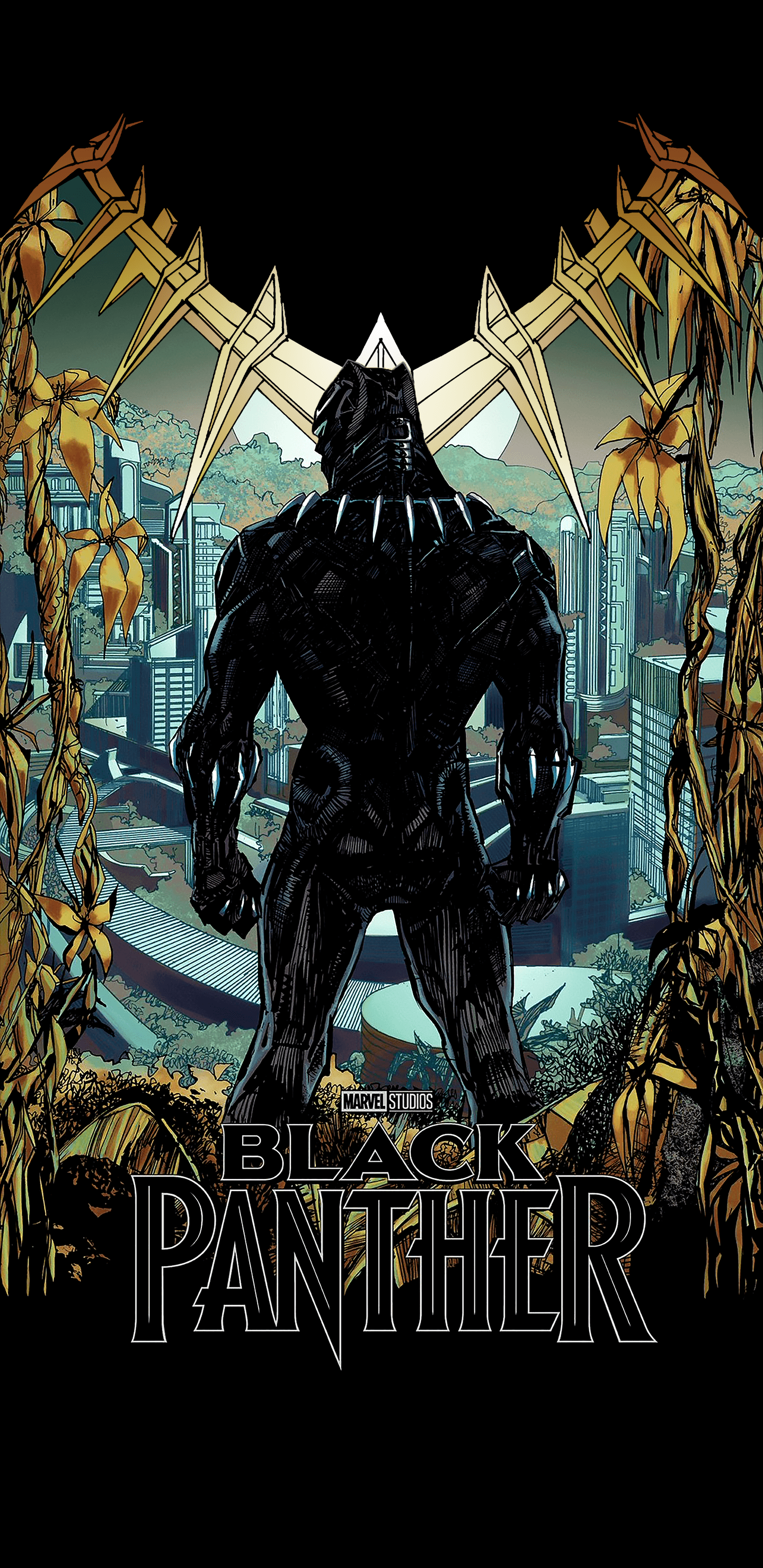 Black Panther OLED Wallpaper