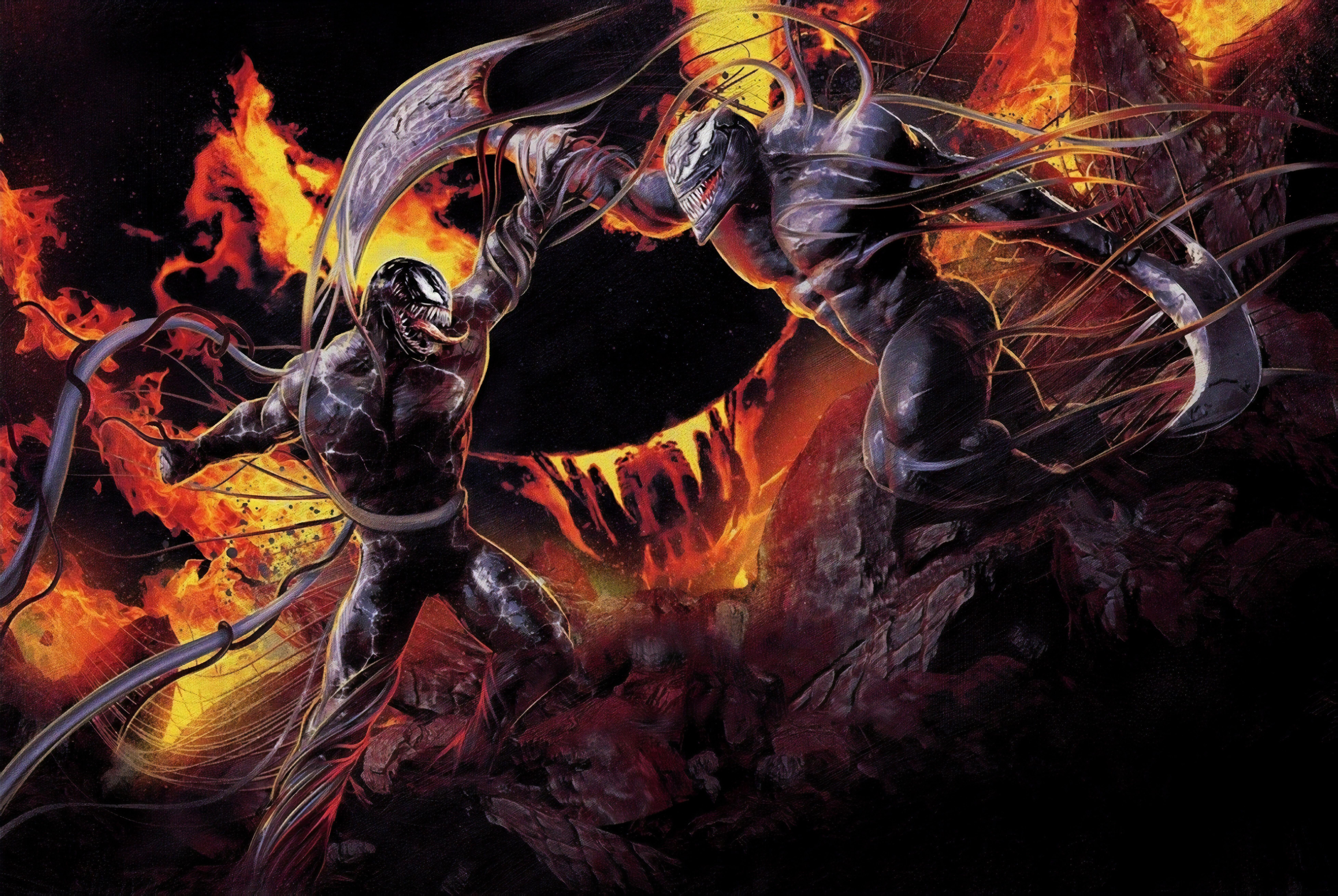 Venom vs Riot 8k Ultra HD Wallpaper. Background Image