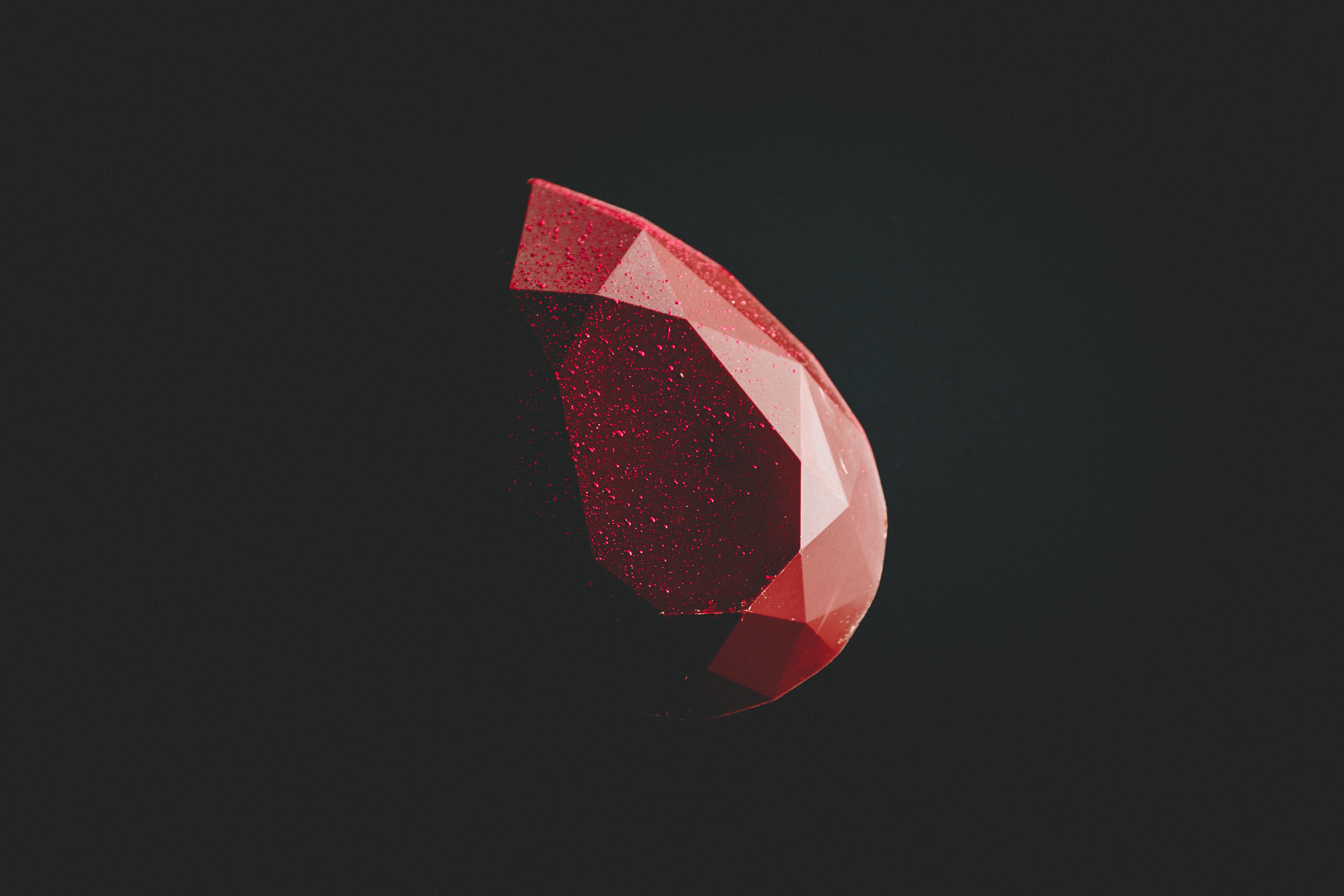 #diamond, #minimalist, #minimalism, #dark, #hd, k, k, #black, #red, #shape HD Wallpaper