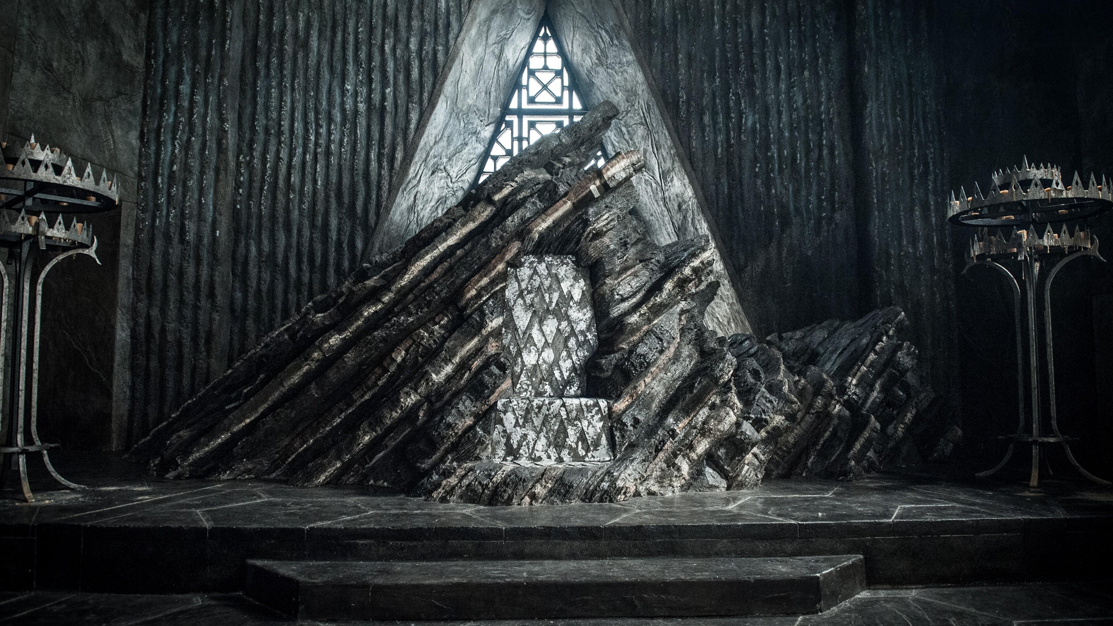 Wallpaper Iron Throne, Game of Thrones, Season 7, 4K, TV