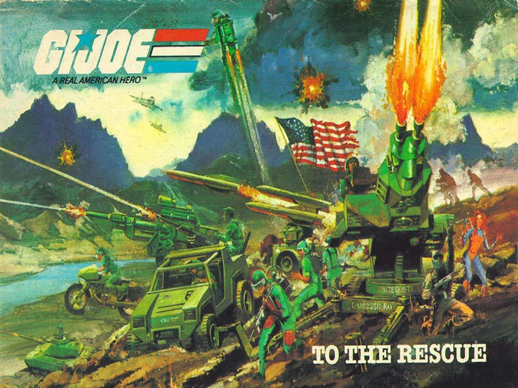 G. I. Joe Acrylic backdrop for action figures