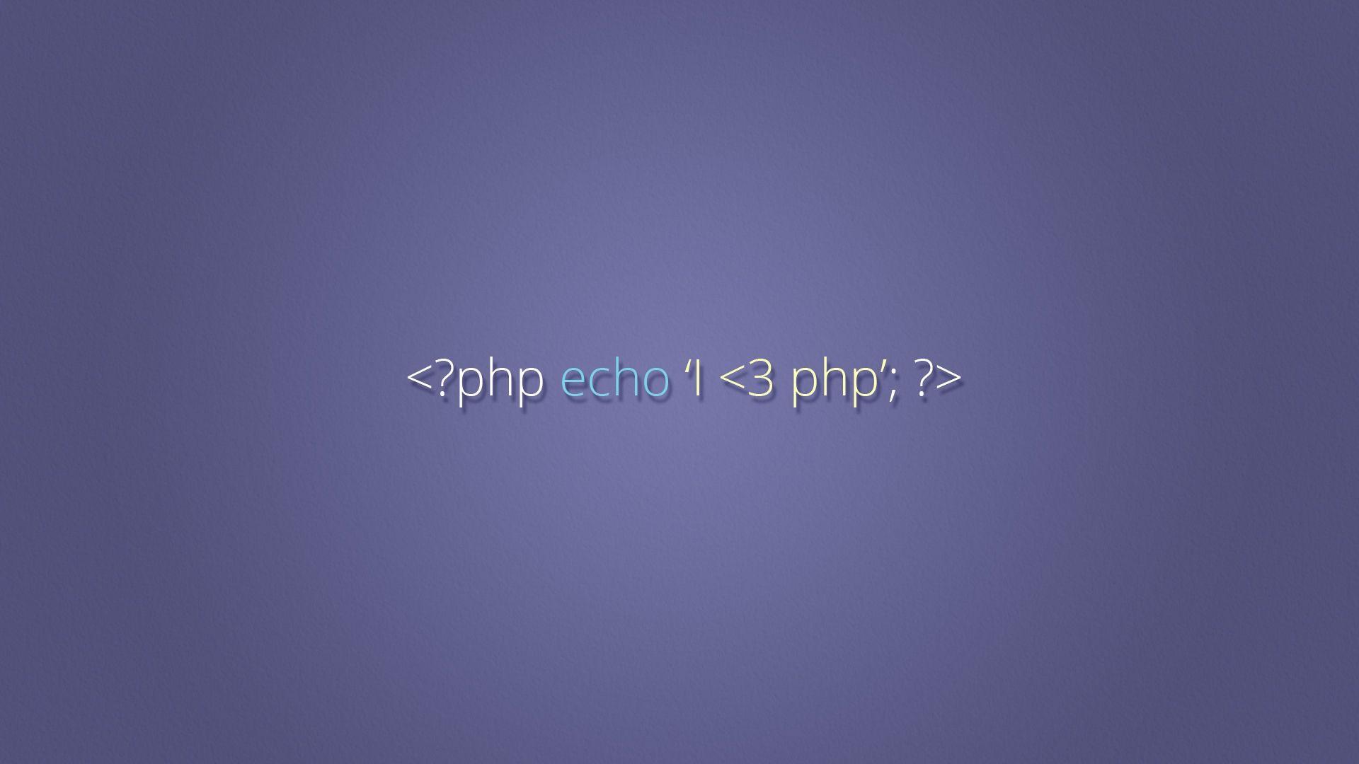 I Love PHP Developer Wallpaper
