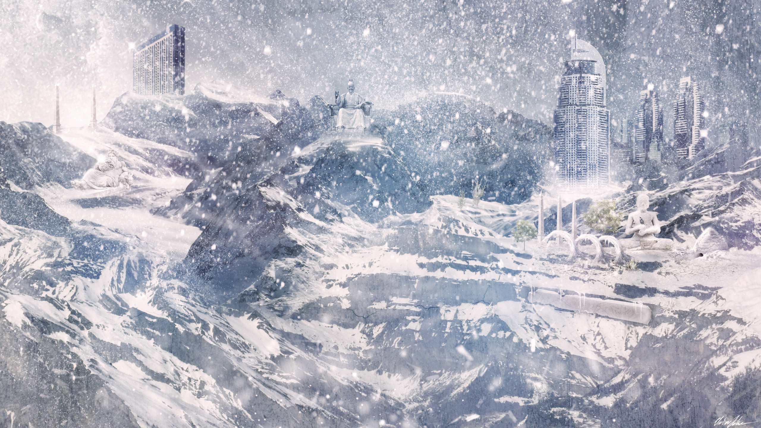 Snow Storm Wallpaper (the best image in 2018)