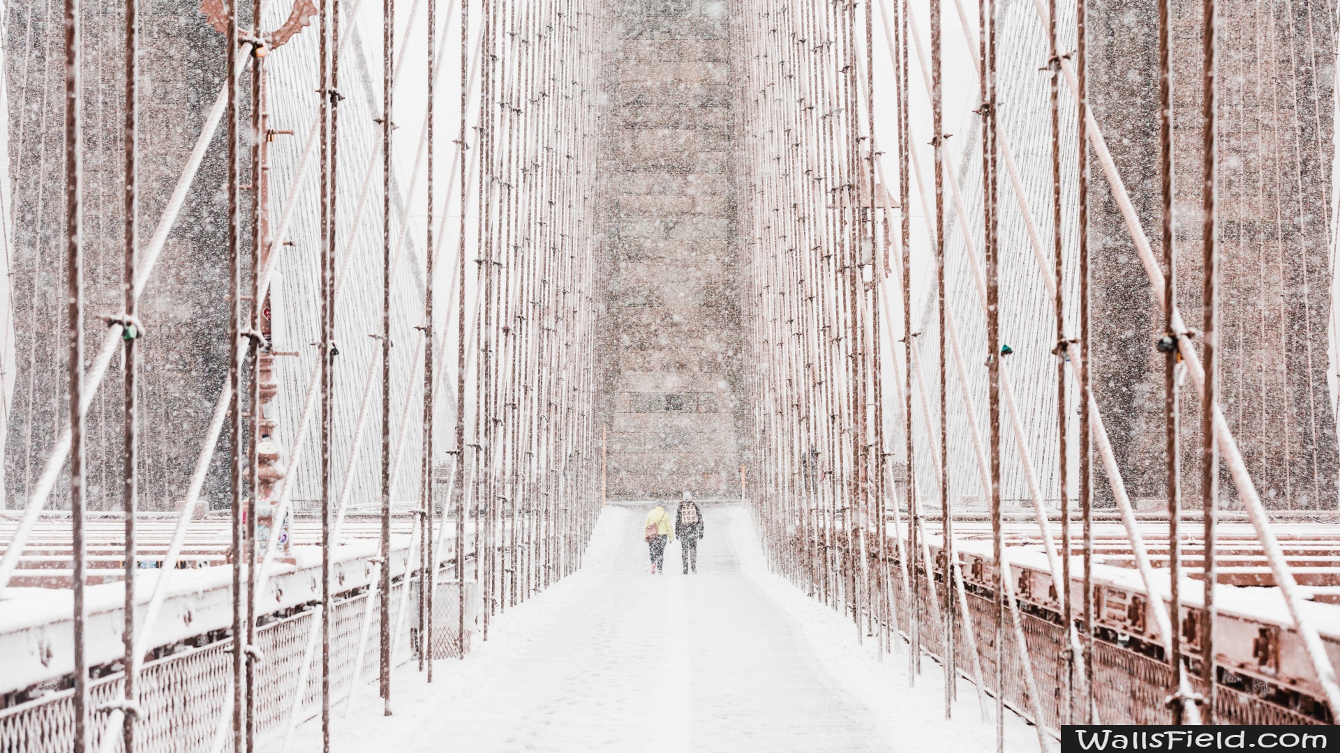 Brooklyn Bridge Snow Storm.com. Free HD