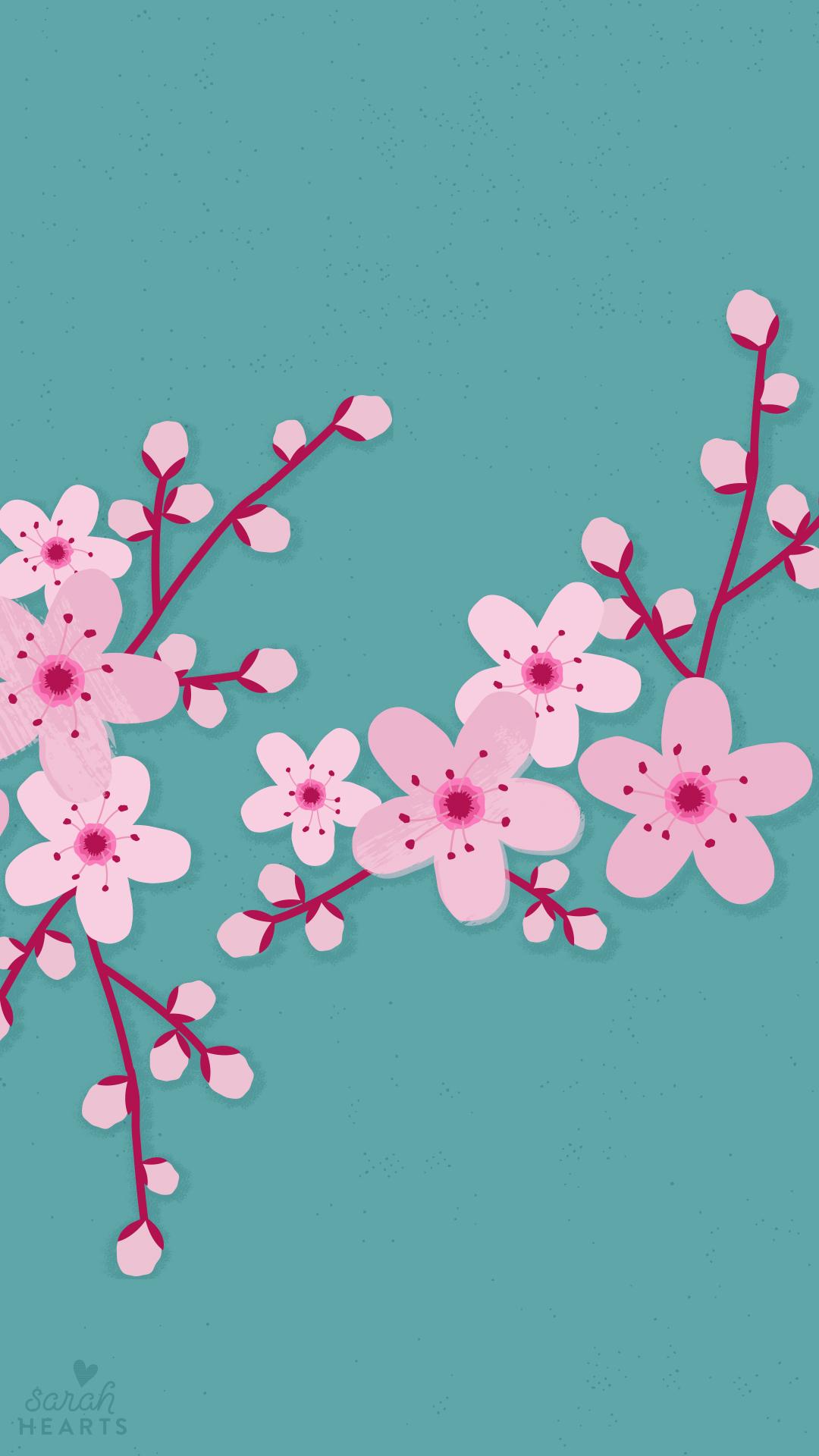 March 2016 Cherry Blossom Calendar Wallpaper