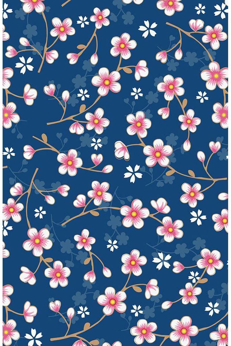 Cherry Blossom wallpaper dark blue