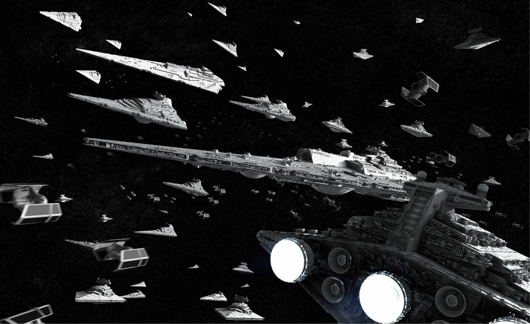 Empire Spaceship Battle Fleet Wars Wallpaper