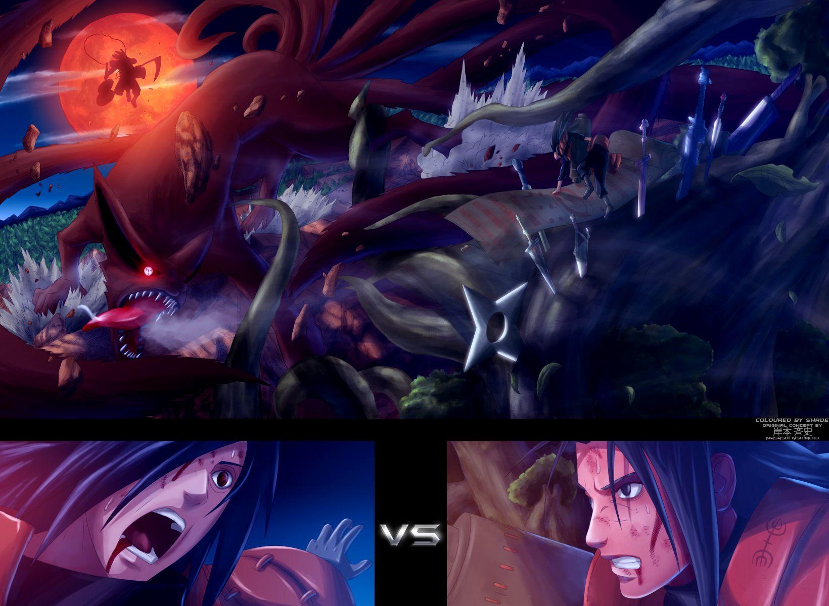 madara uchiha. uchiha madara VS hashirama senju HD Manga