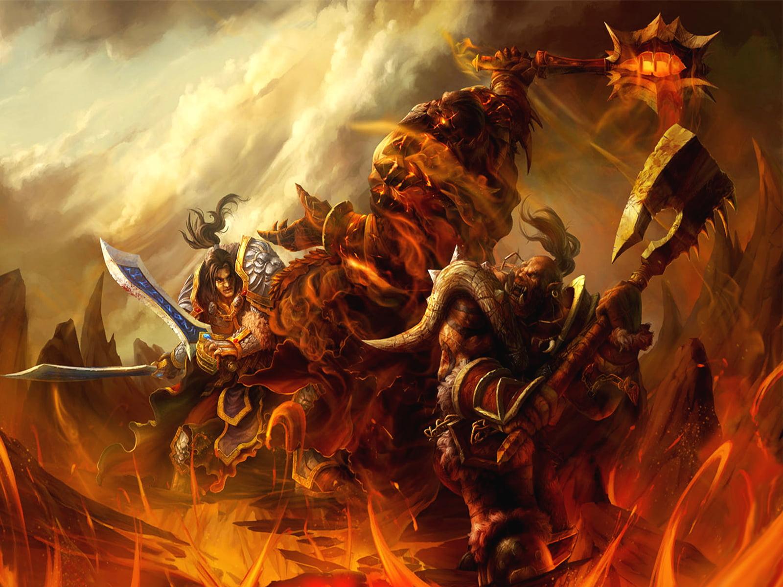Warcraft digital wallpaper, Warcraft, Garrosh Hellscream