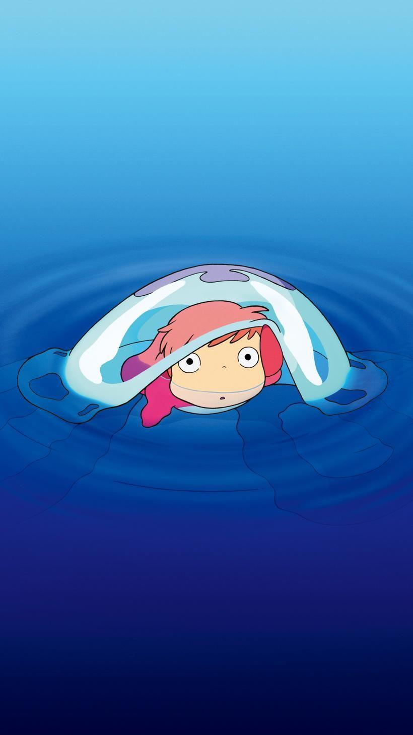 Ponyo (2008) Phone Wallpaper. Background Colors In 2019