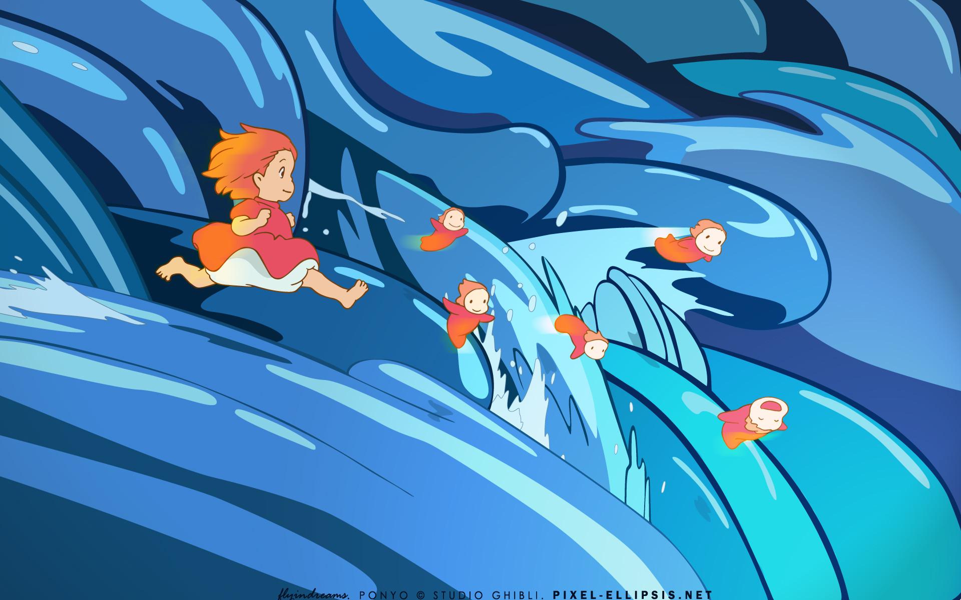 Ponyo On The Cliff Wallpapers - Wallpaper Cave