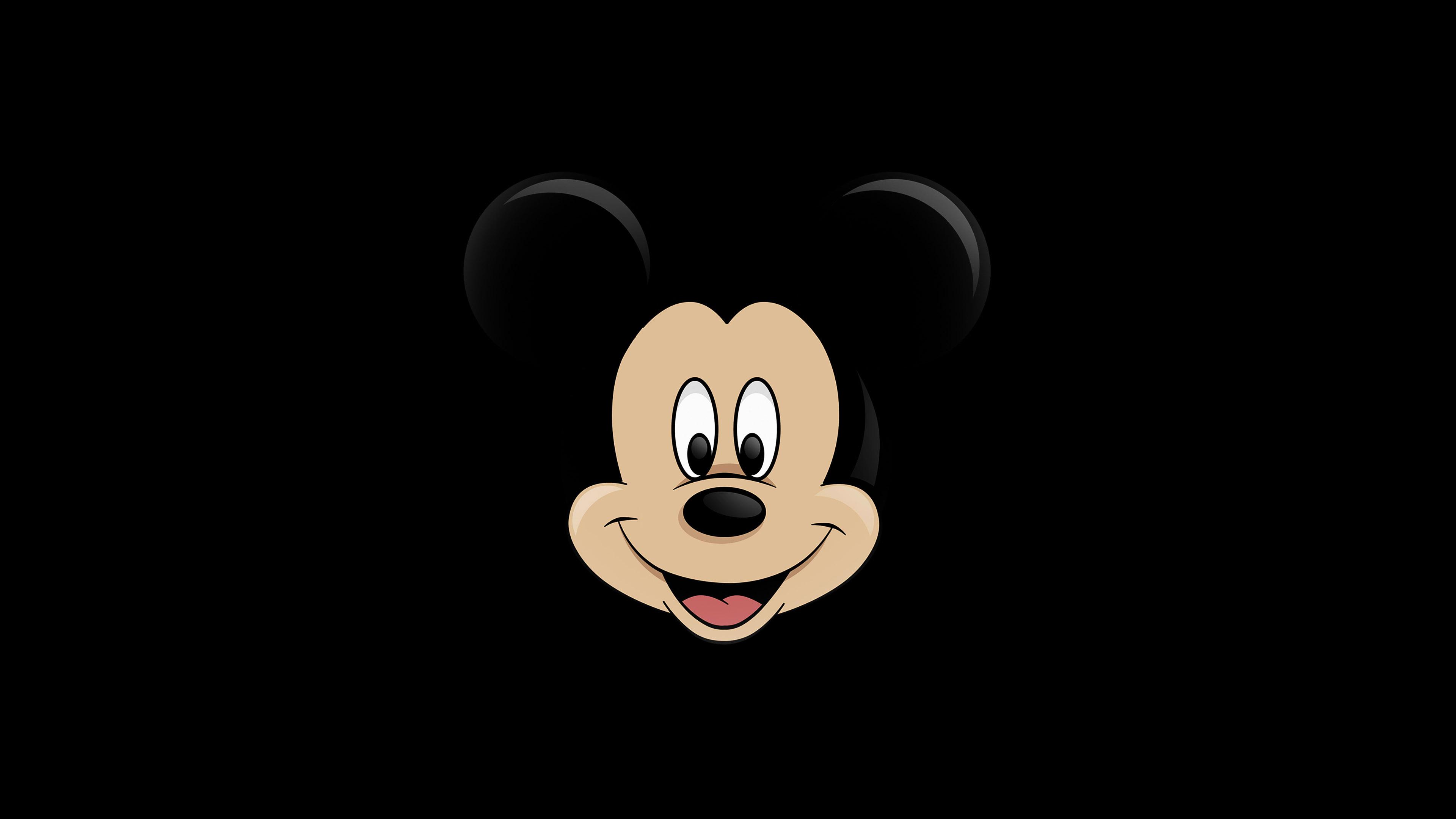 wallpaper for desktop, laptop. mickey mouse dark logo