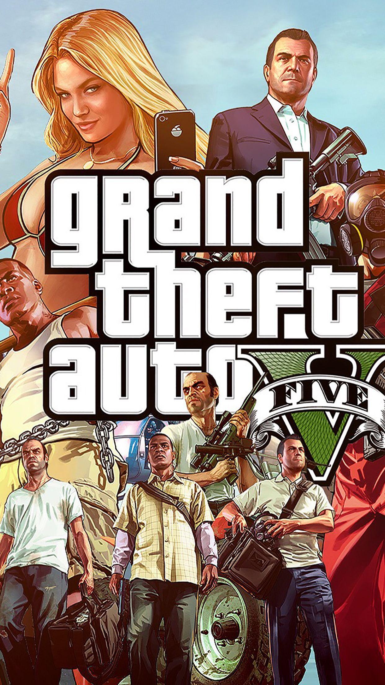 Download Grand Theft Auto 5 on iPhone Wallpaper