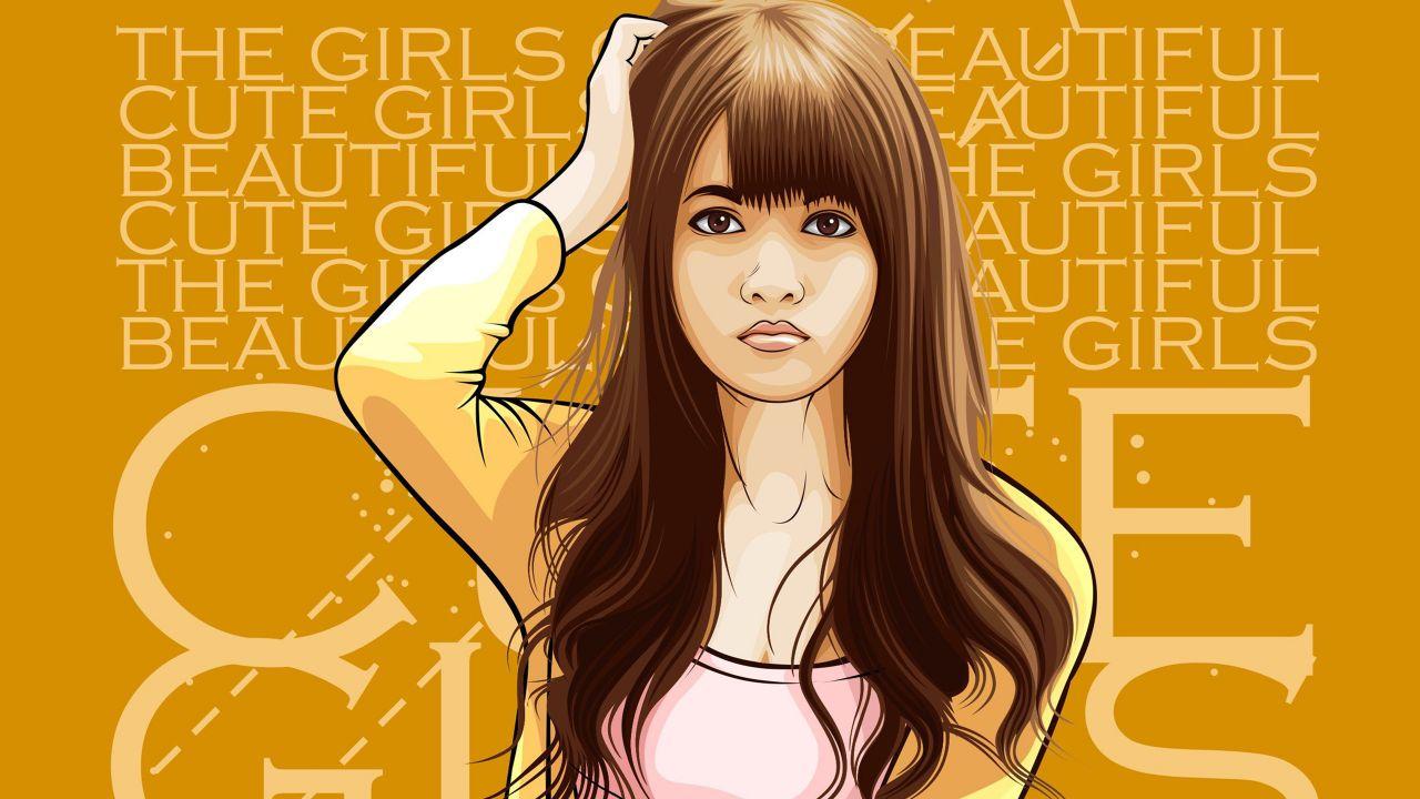 Wallpaper Cute girl, Beautiful girl, Girly, HD, Creative
