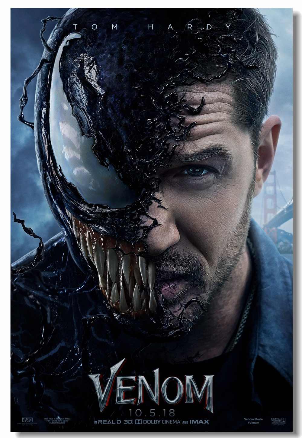 Custom Canvas Wall Mural Marvel Venom Poster Venom