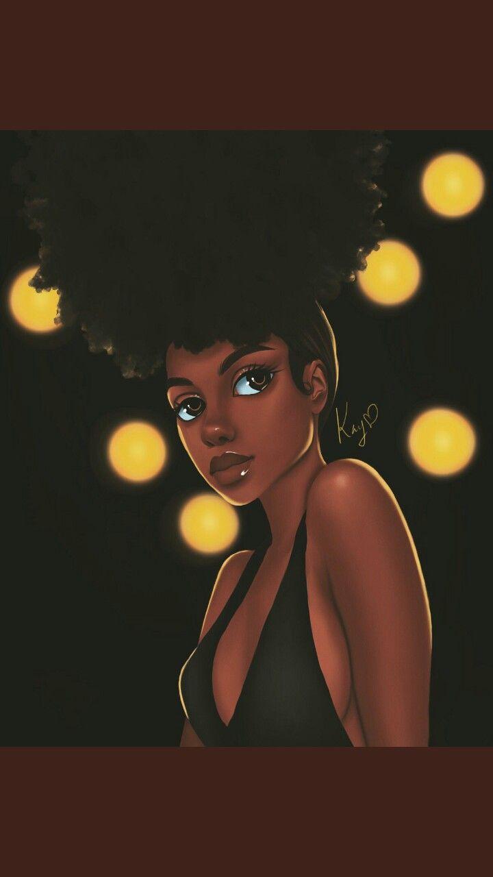 melanin poppin. Natural hair art. Black