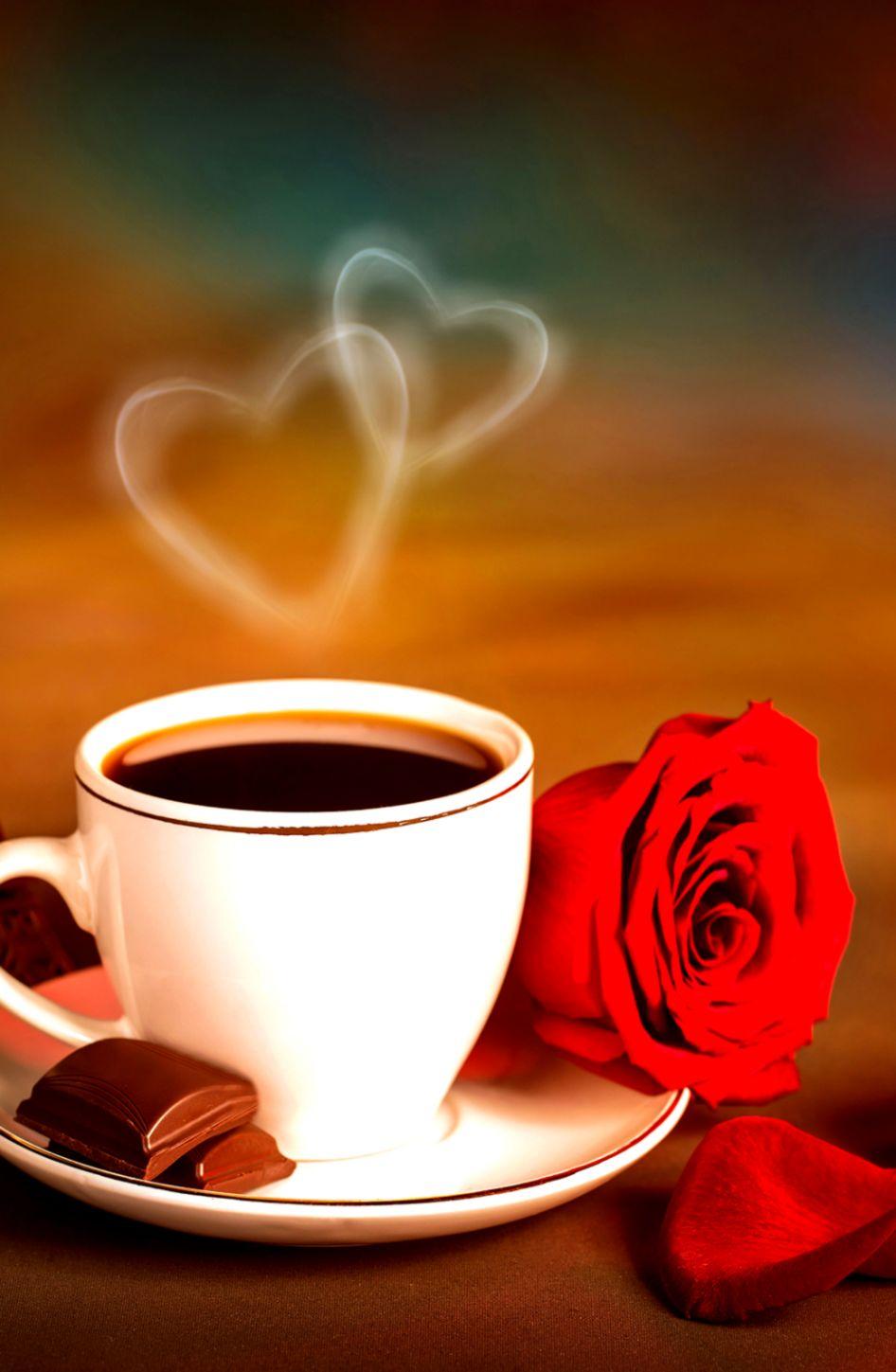 Coffee With Rose Wallpapers Wallpaper Cave