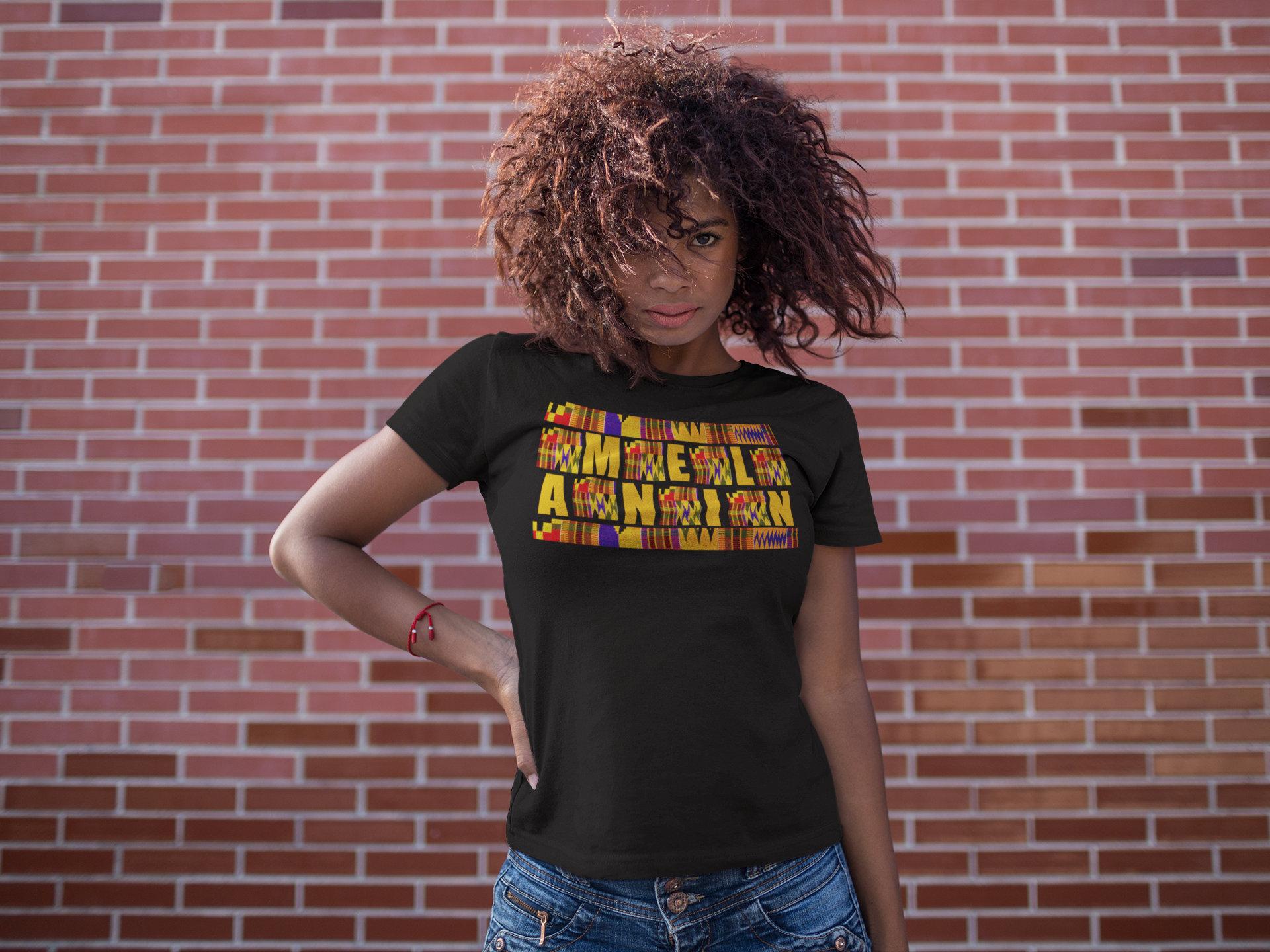 Melanin Kente Melanin Poppin Black Pride Black Empowerment Black Beauty Melanin Queen Melanin Magic Black King Kente Heritage T Shirt