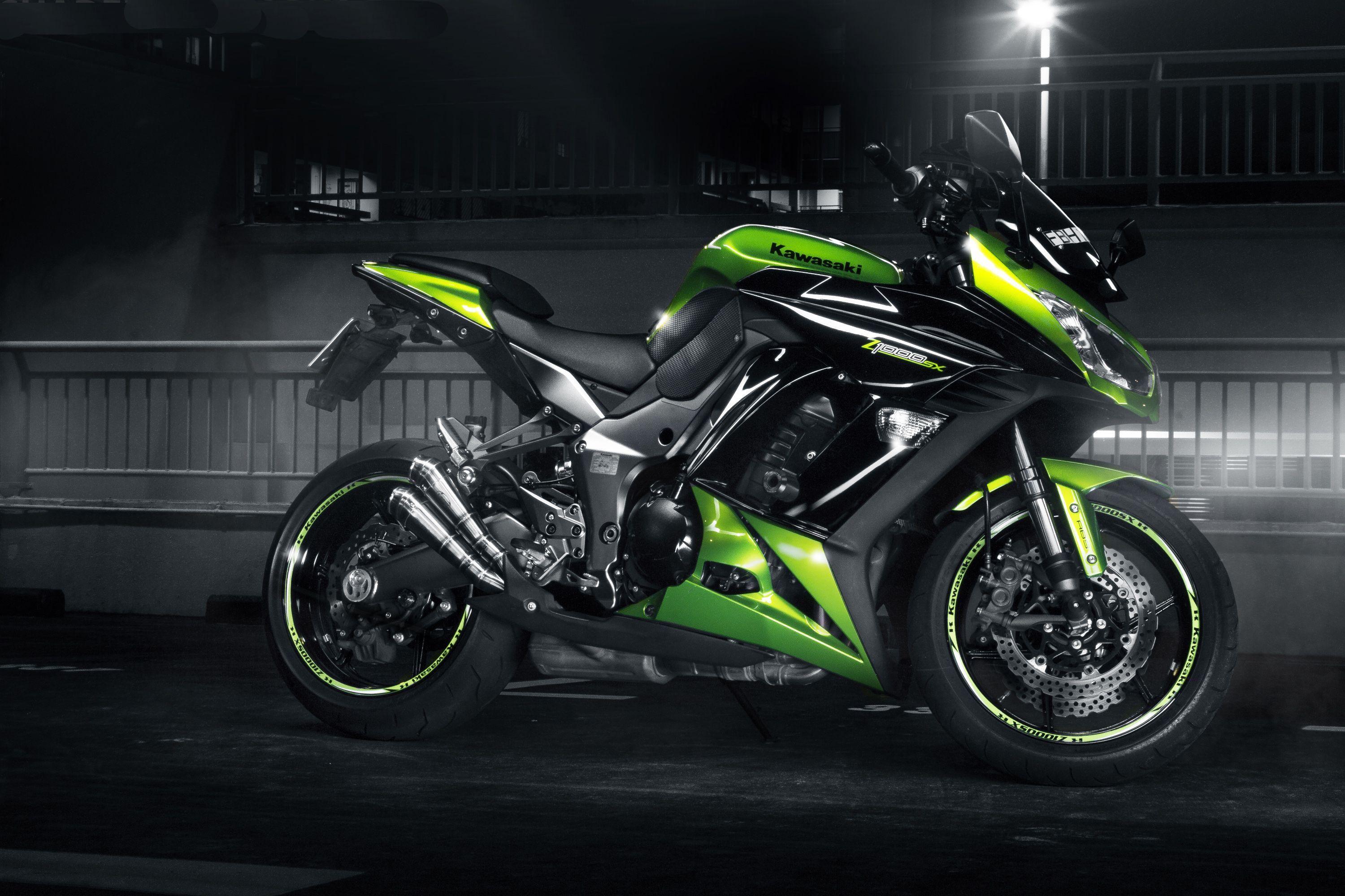 Kawasaki Ninja 1000 Green Wallpapers Wallpaper Cave