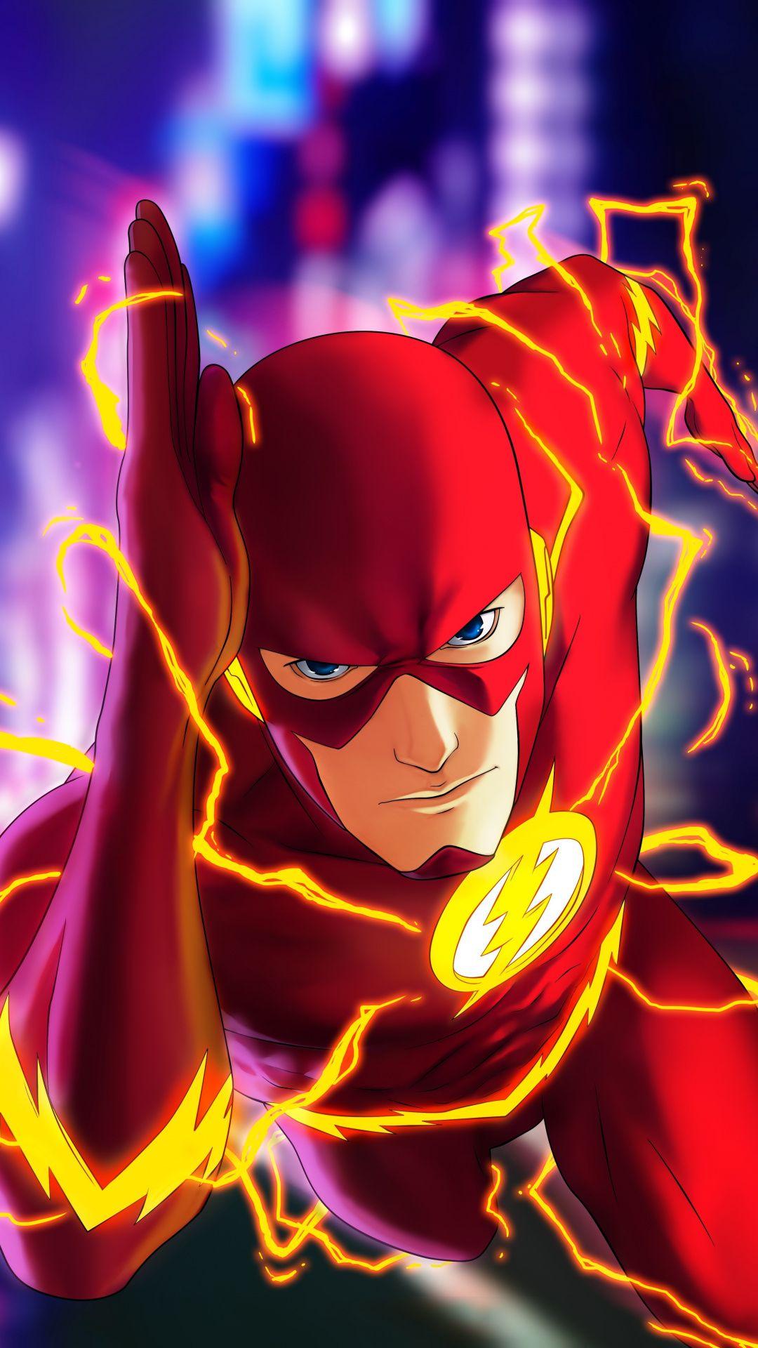 Flash, run fast, superhero, dc comics, art, 1080x1920