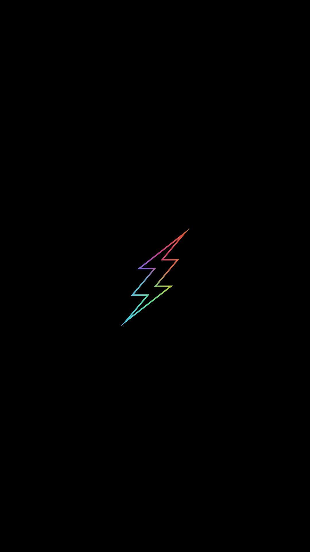 Minimal, flash, colorful, logo, minimal Wallpaper. Papel de