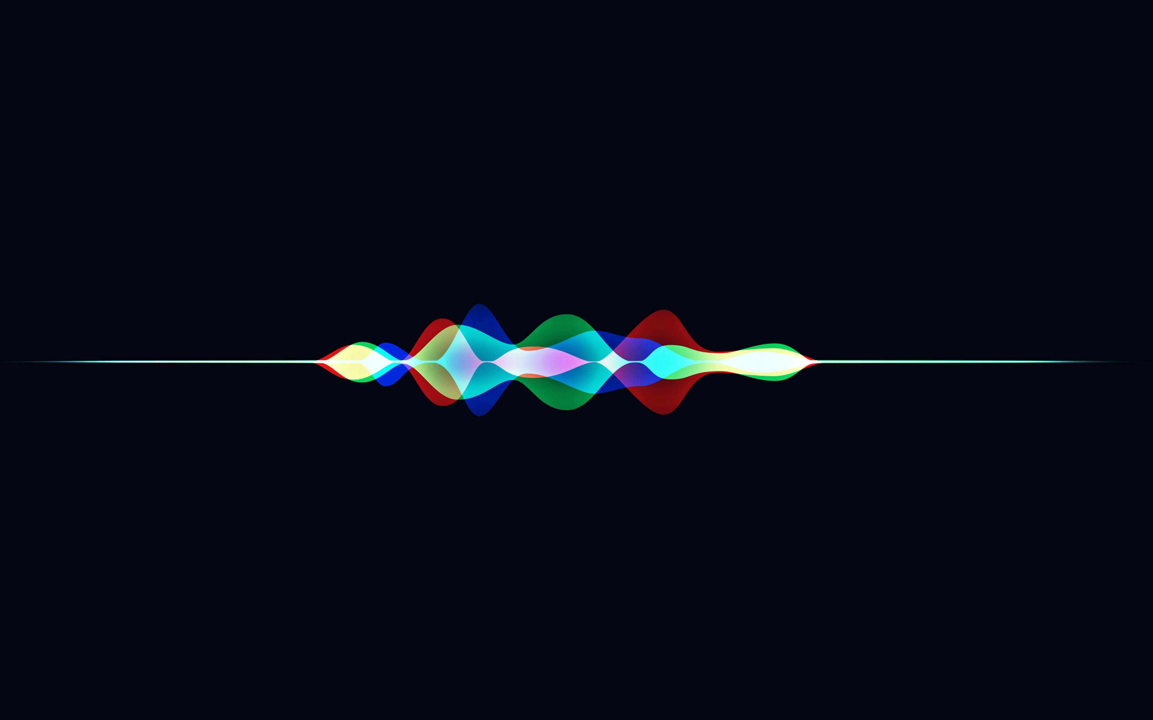 Siri Dark Rainbow Abstract Desktop HD Wallpaper