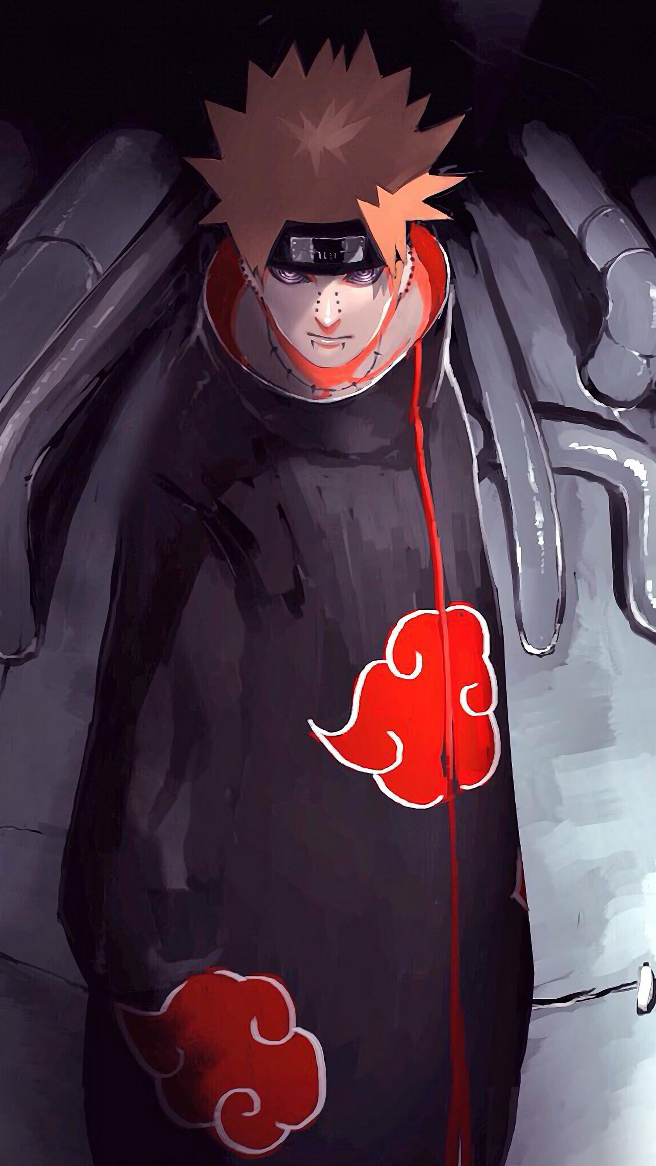 Download Dark Red Akatsuki Cloud iPhone Wallpaper