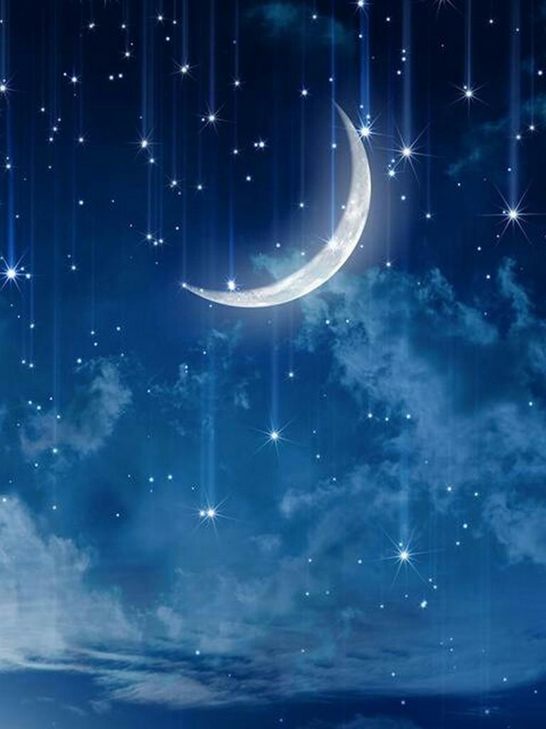 Moon Night Scene Wallpaper HD for Android