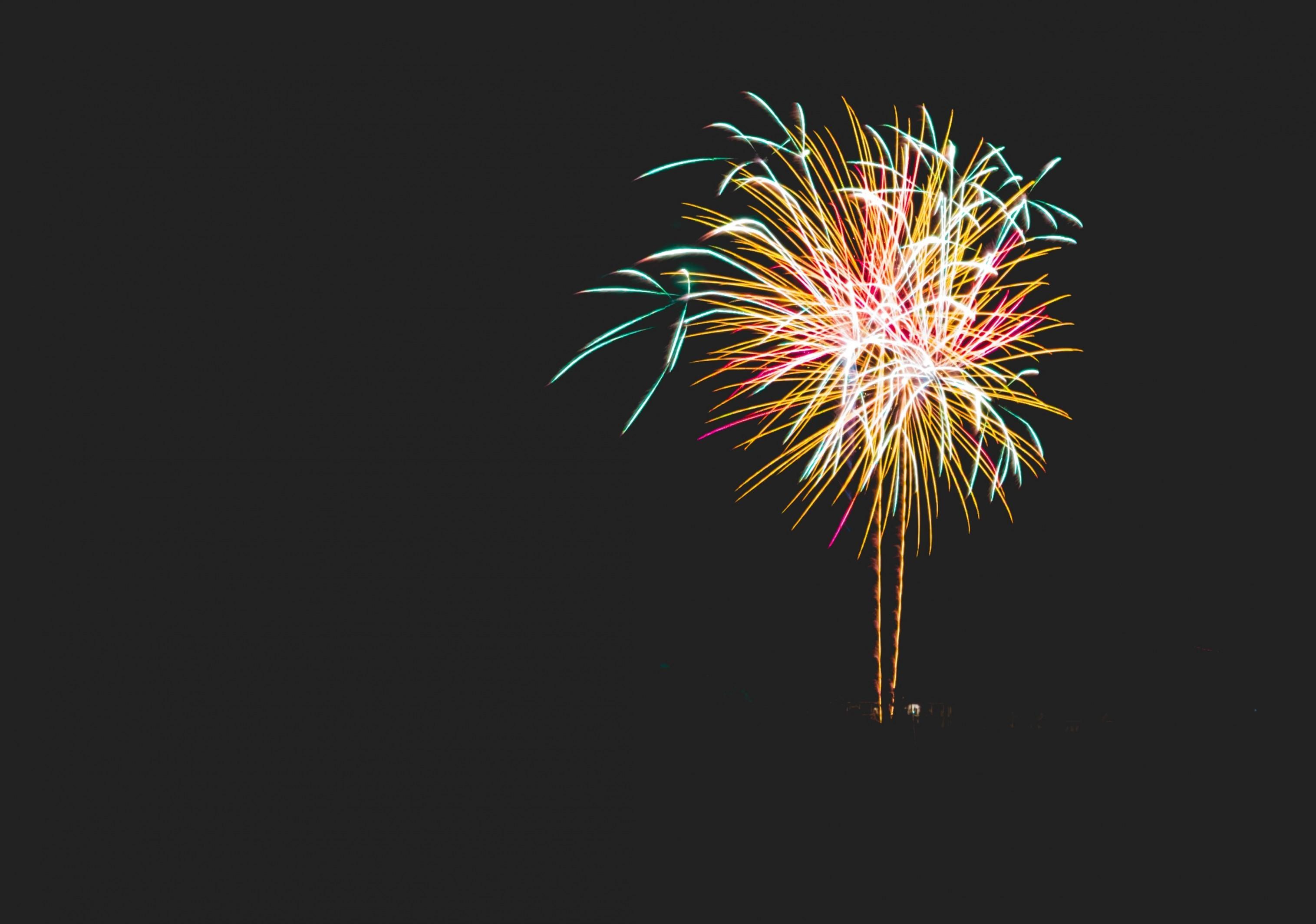 Download 3031x2128 Fireworks, Night, Celebration Wallpaper