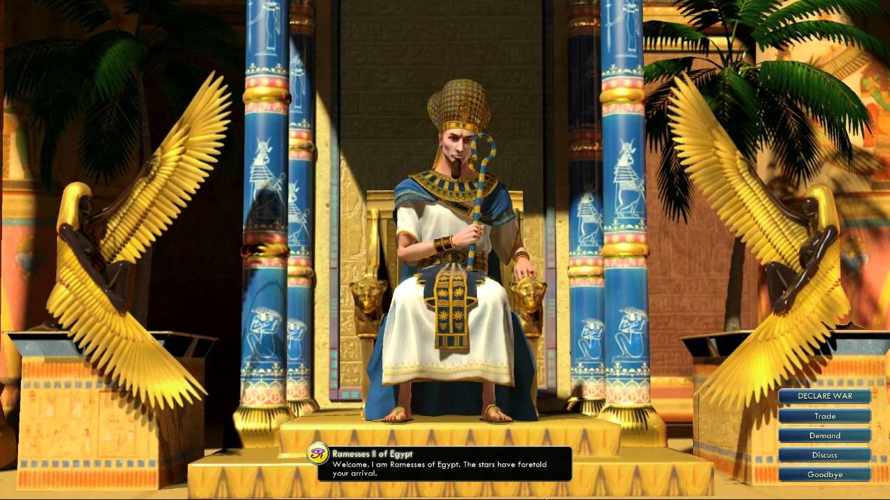 Civilization V OST. Ramesses II Peace Theme. Ancient Egyptian Melody Fragments