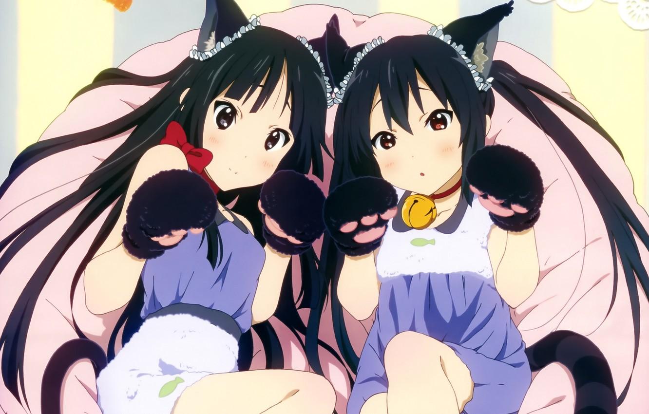 Wallpaper Girls, Anime, Neko, Ears, K On!, Mio Akiyama