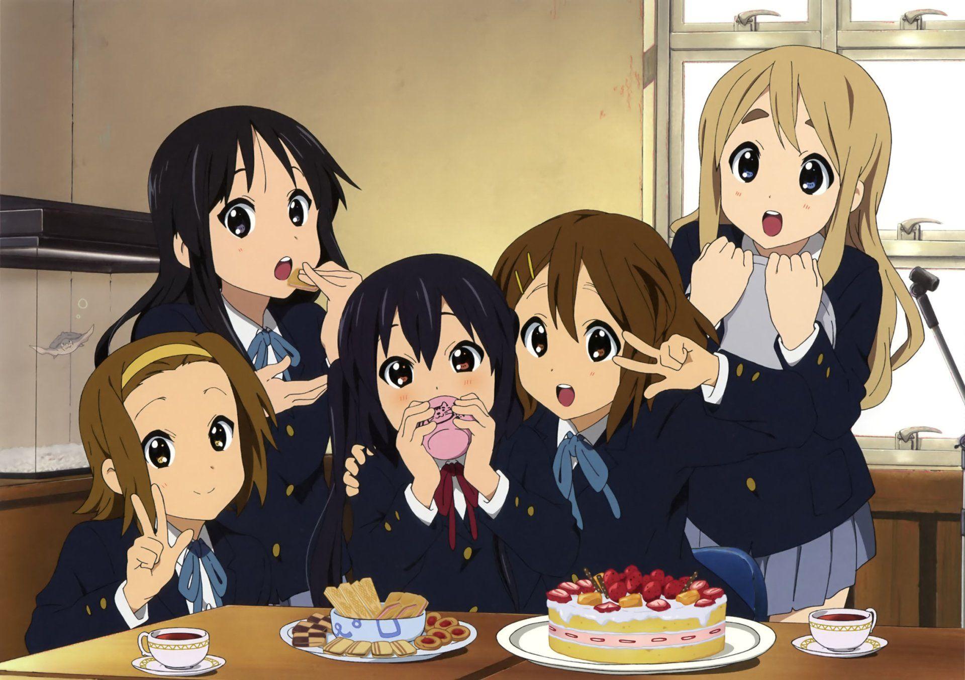 Anime K ON! Mio Akiyama Yui Hirasawa Ritsu Tainaka Tsumugi