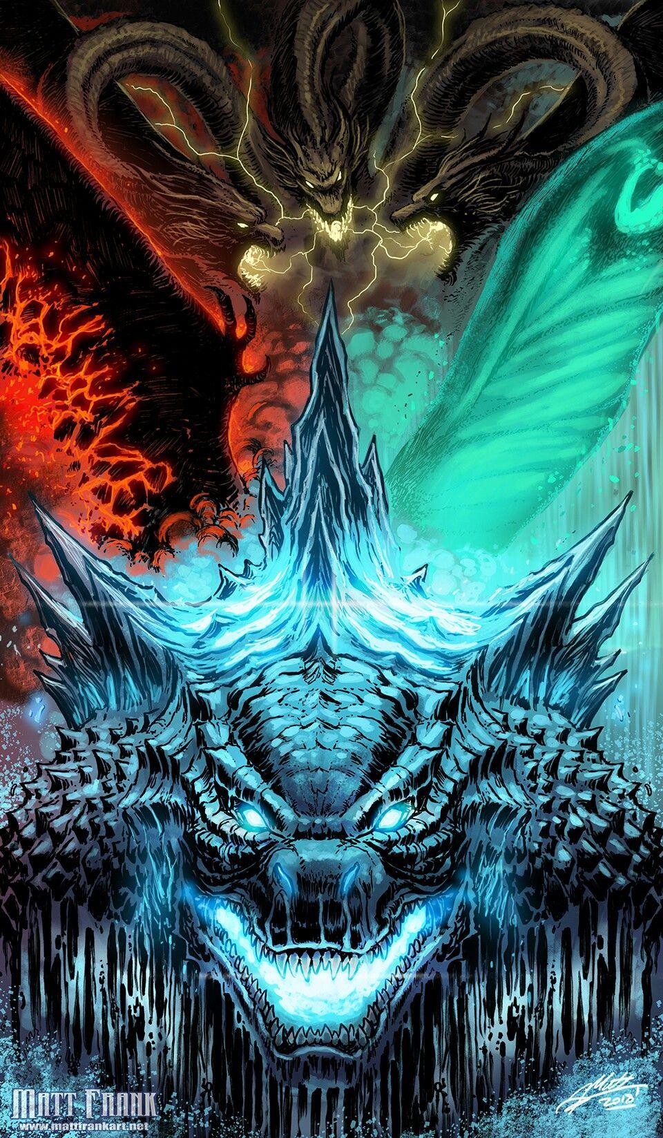 By Matt Frank. Godzilla, Godzilla wallpaper, Kaiju