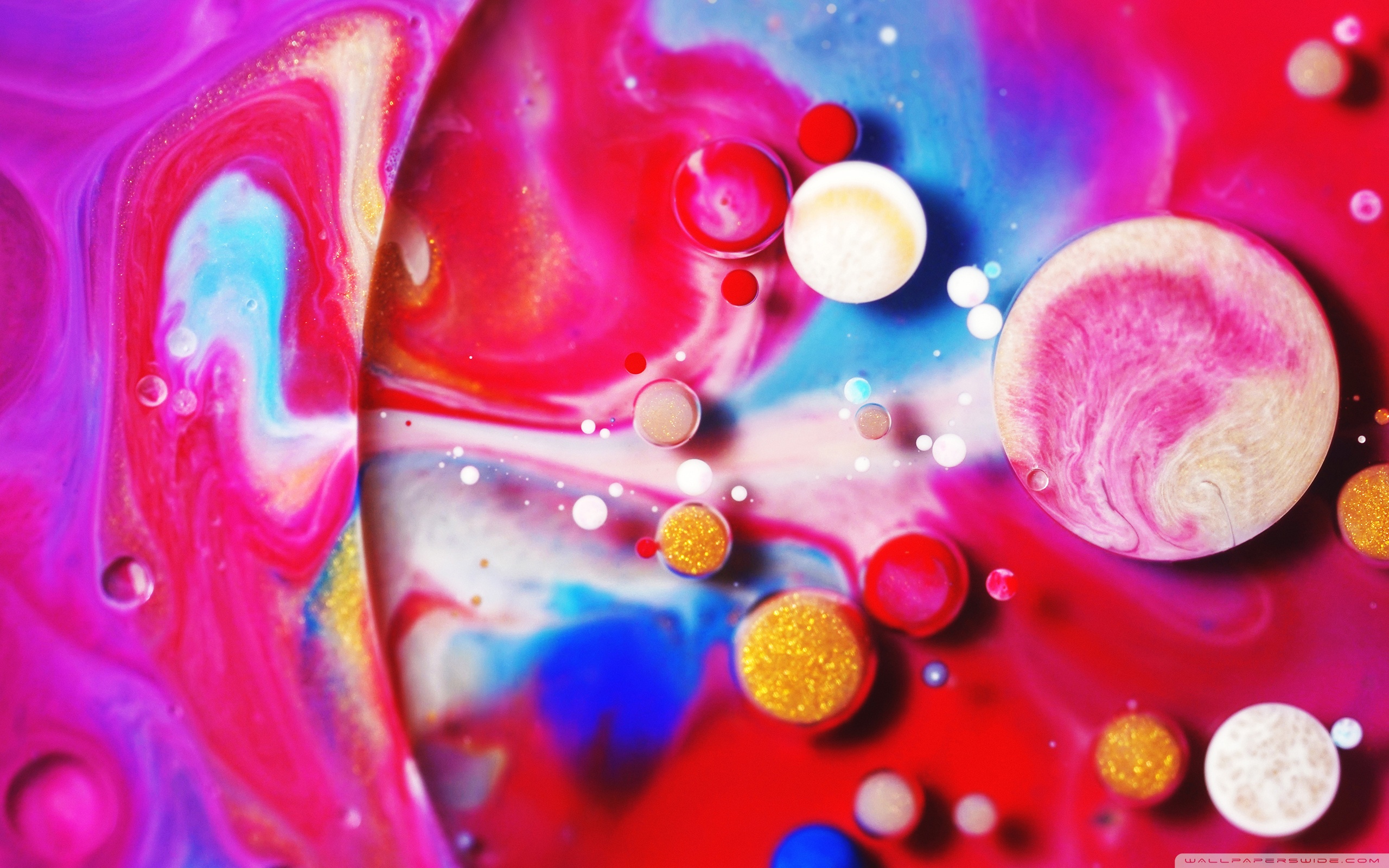 Colorful Paint Mix Bubbles ❤ 4K HD Desktop Wallpaper for 4K