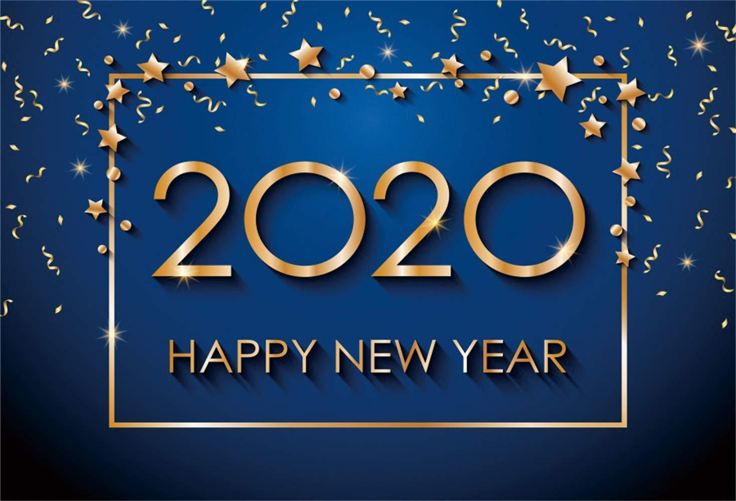 Amazon.com, Leowefowa 5x3ft Happy New Year 2020 Backdrop